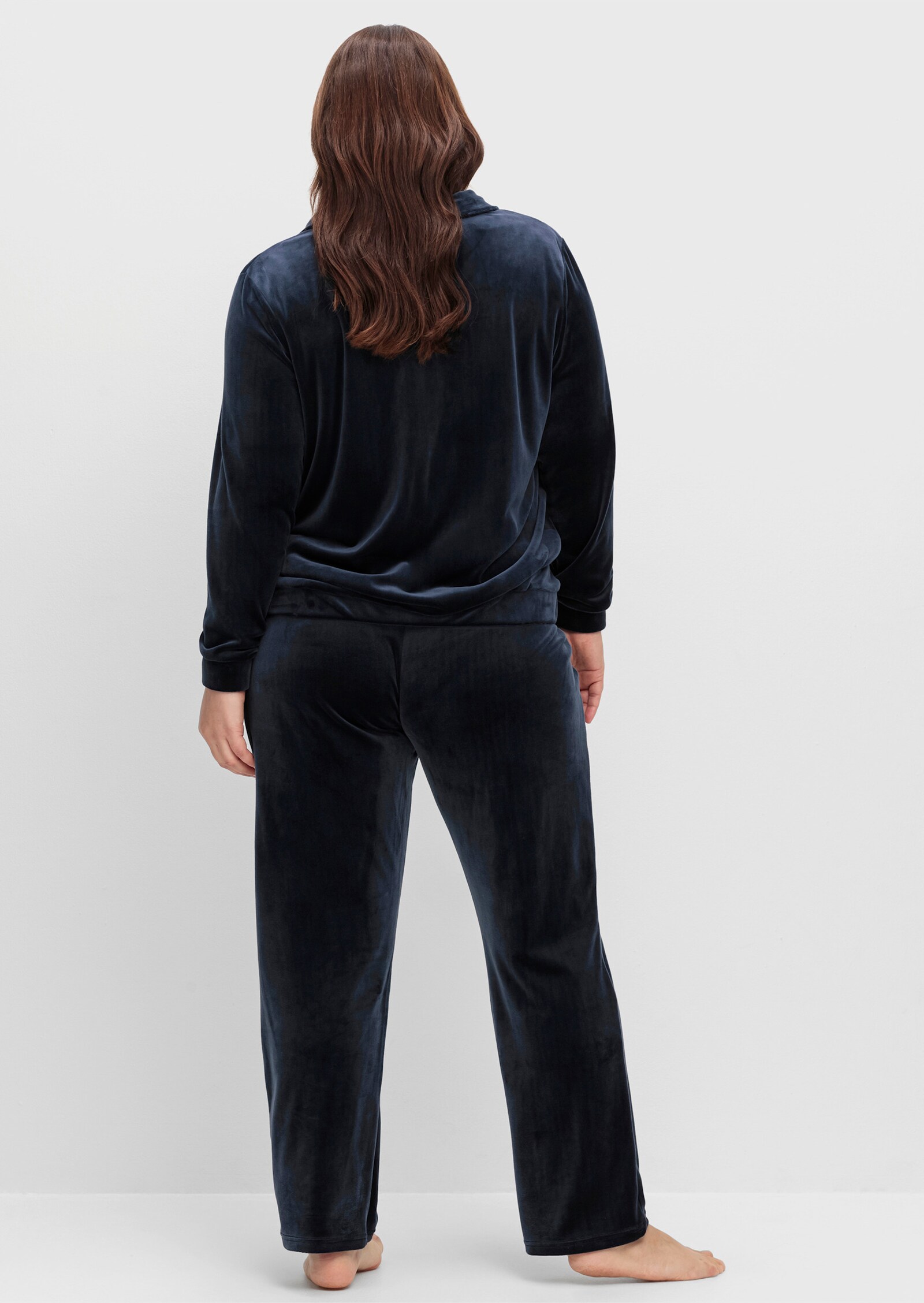 sheego Hausanzug in Nicki-Qualität - nachtblau