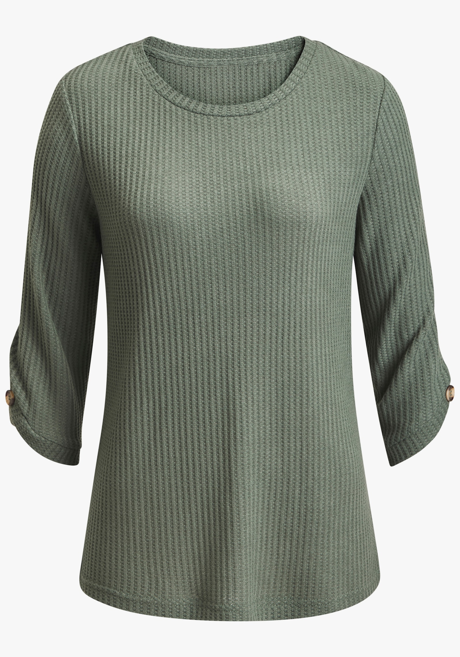 LASCANA 3/4-Arm-Shirt - khaki