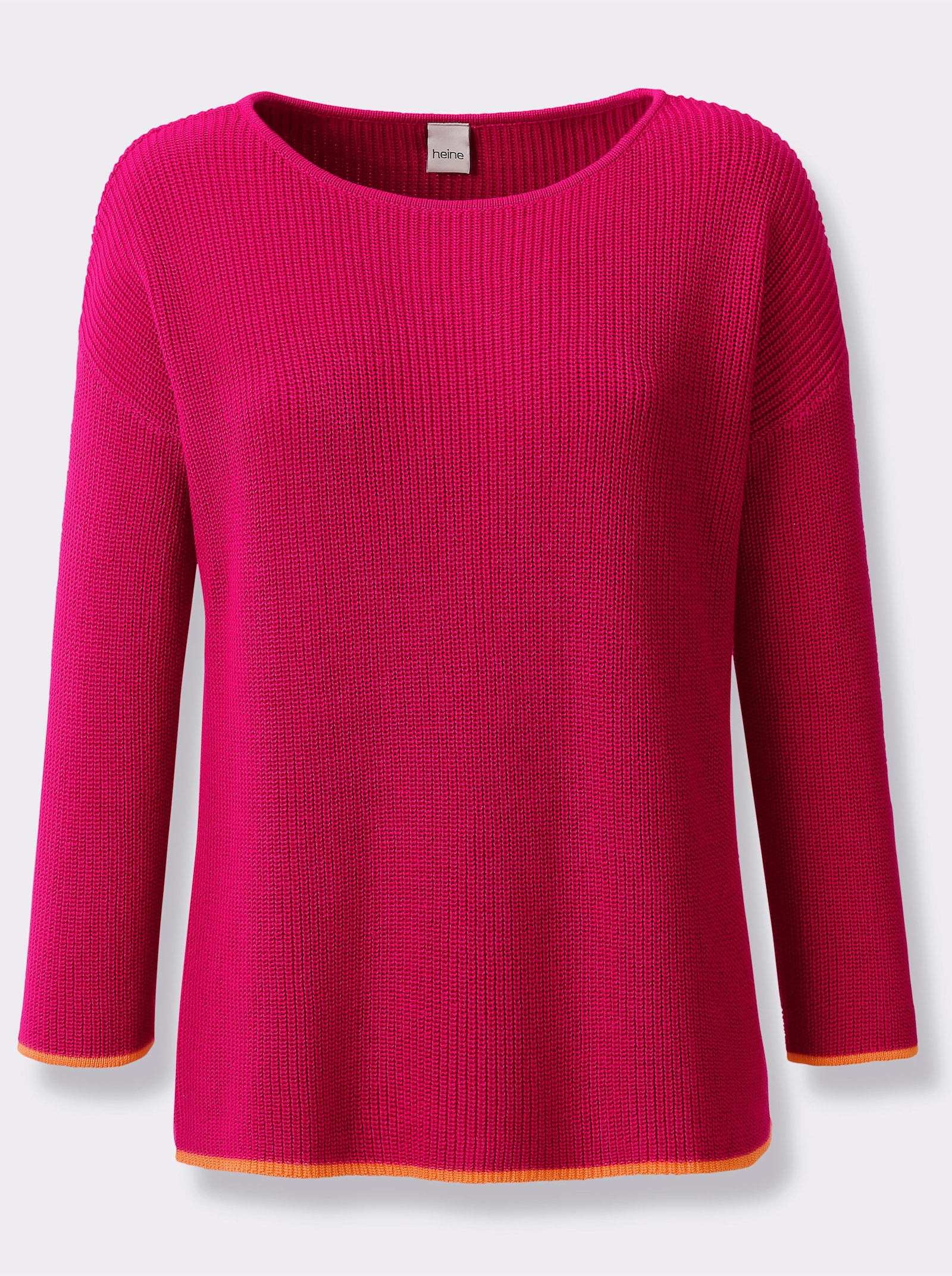 heine Pull en tricot avec manches 3/4 - fuchsia