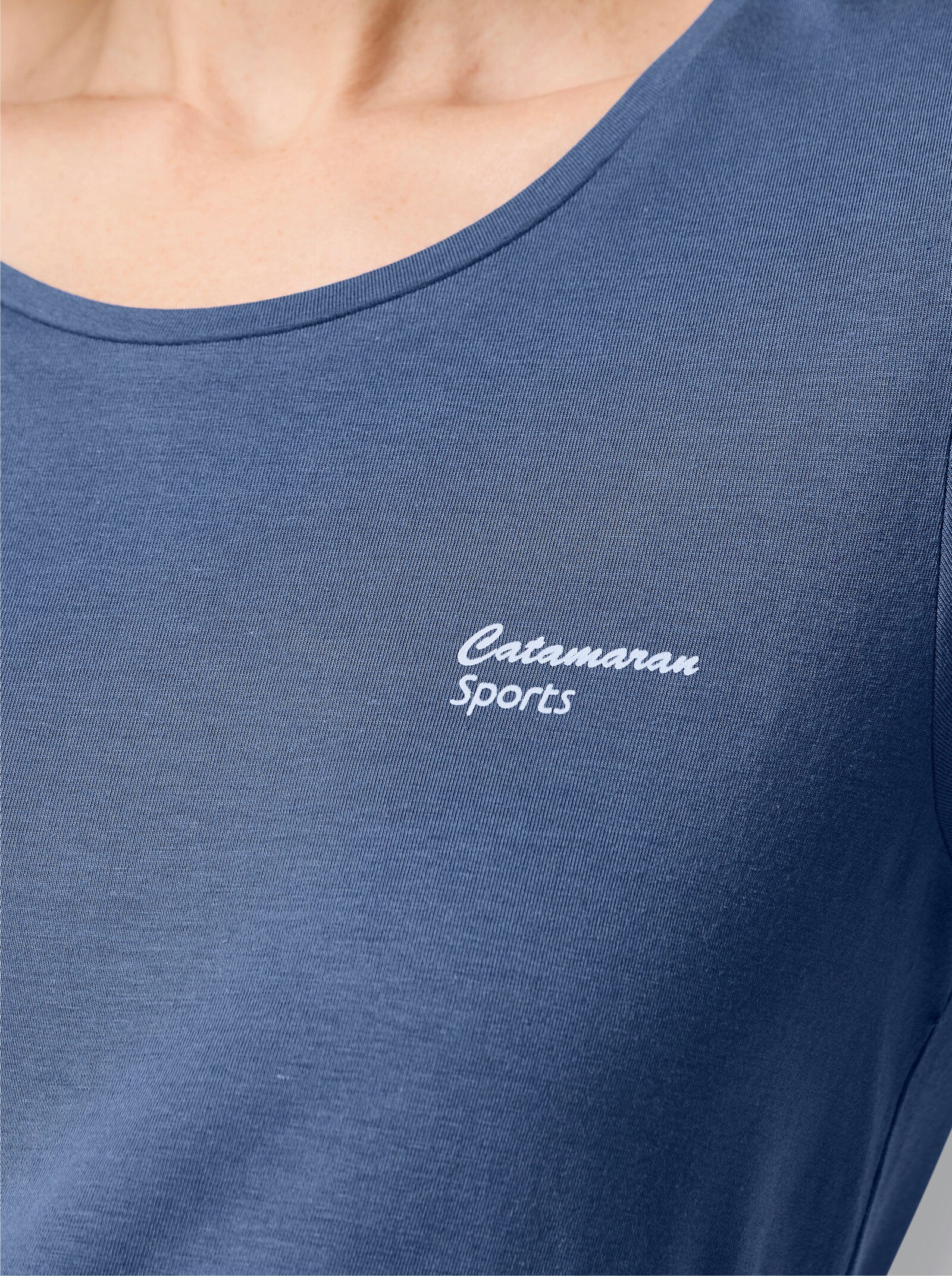 Catamaran Sports Freizeitshirt im Dreierpack - salbei + jeansblau + marine