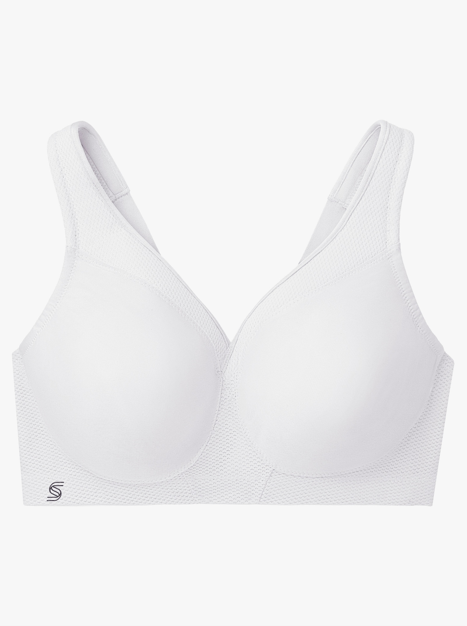 Glamorise Soutien-gorge de sport sans armatures avec bonnets sans coutures - blanc