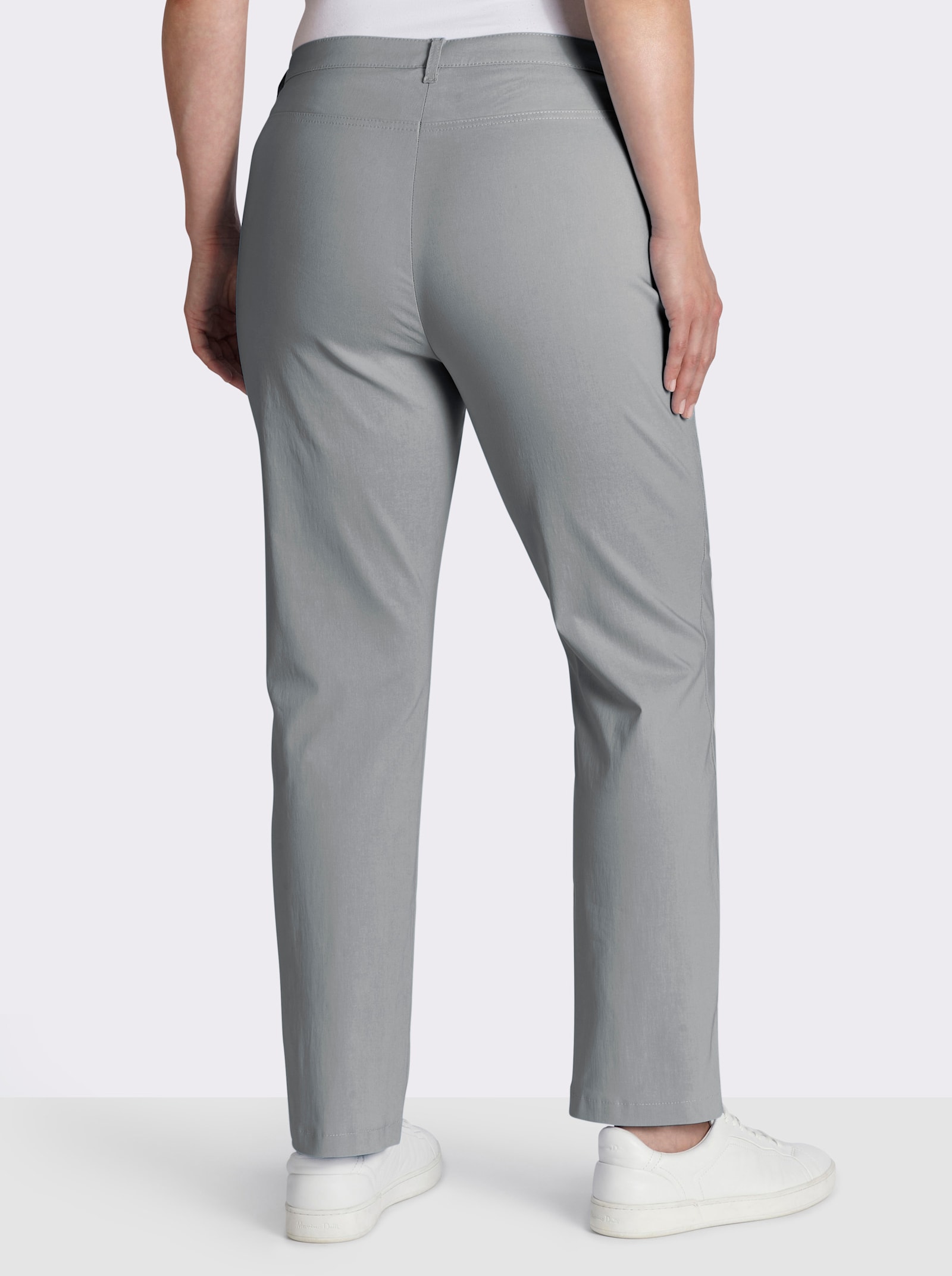 Stehmann Comfort line Stretch-Hose mit Zier-Taschen vorne - grau