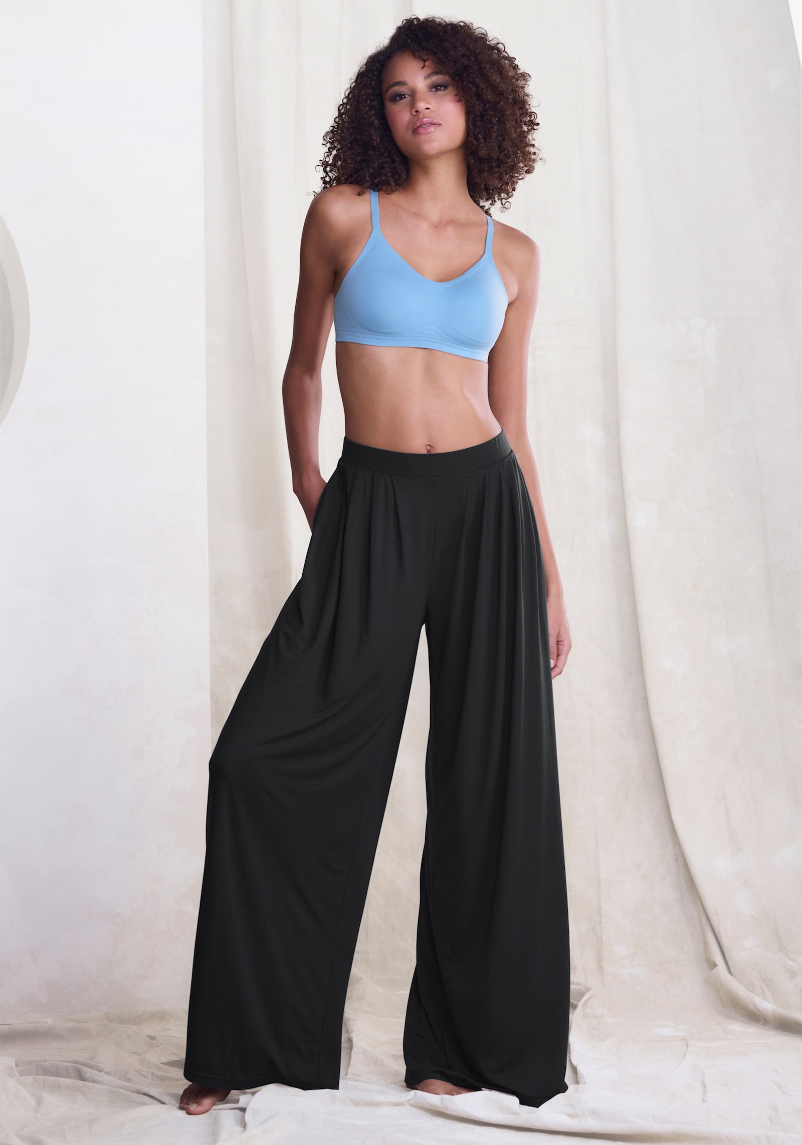 LASCANA Pantalon - noir
