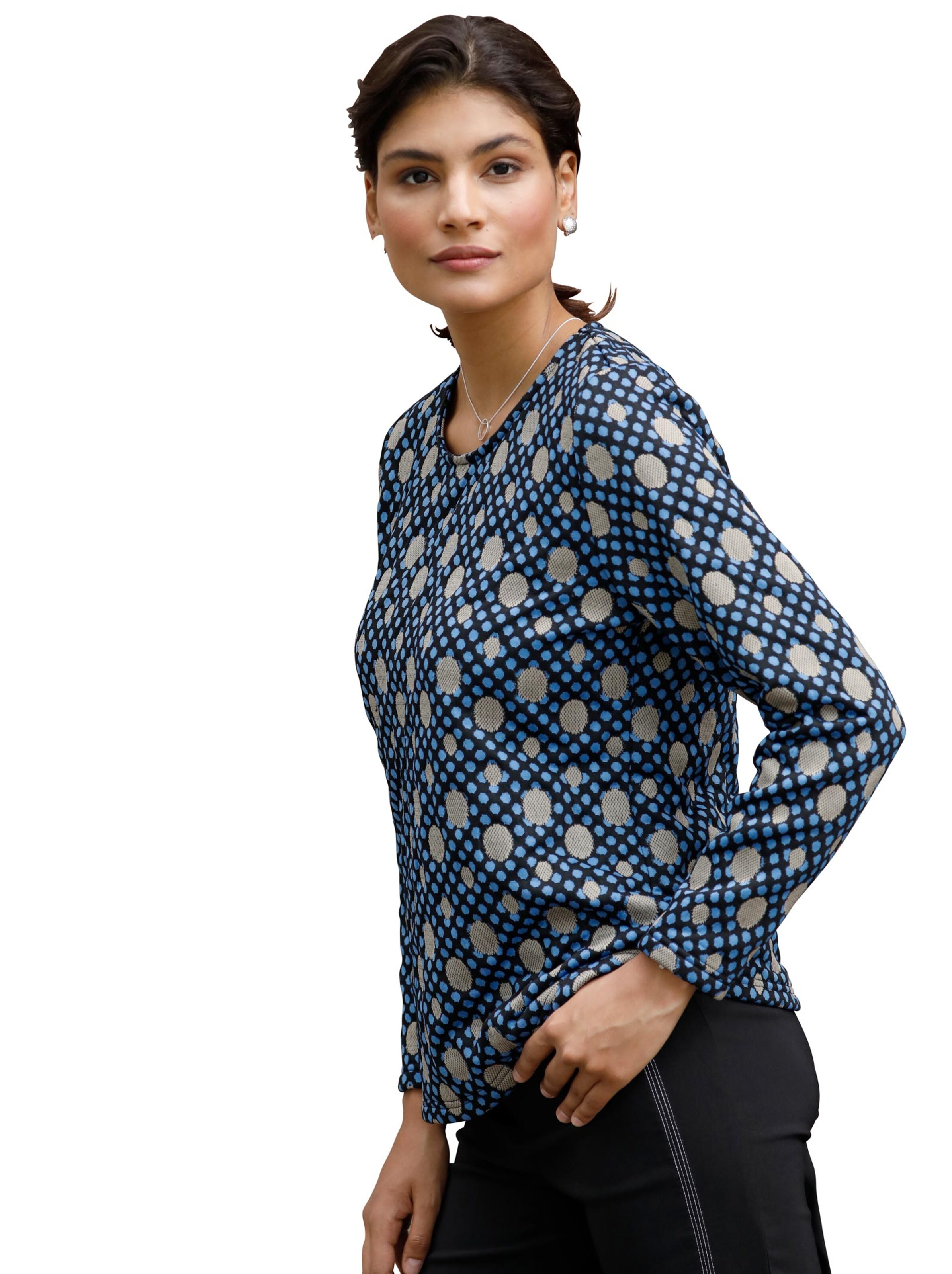 Shirt - kornblume-gemustert