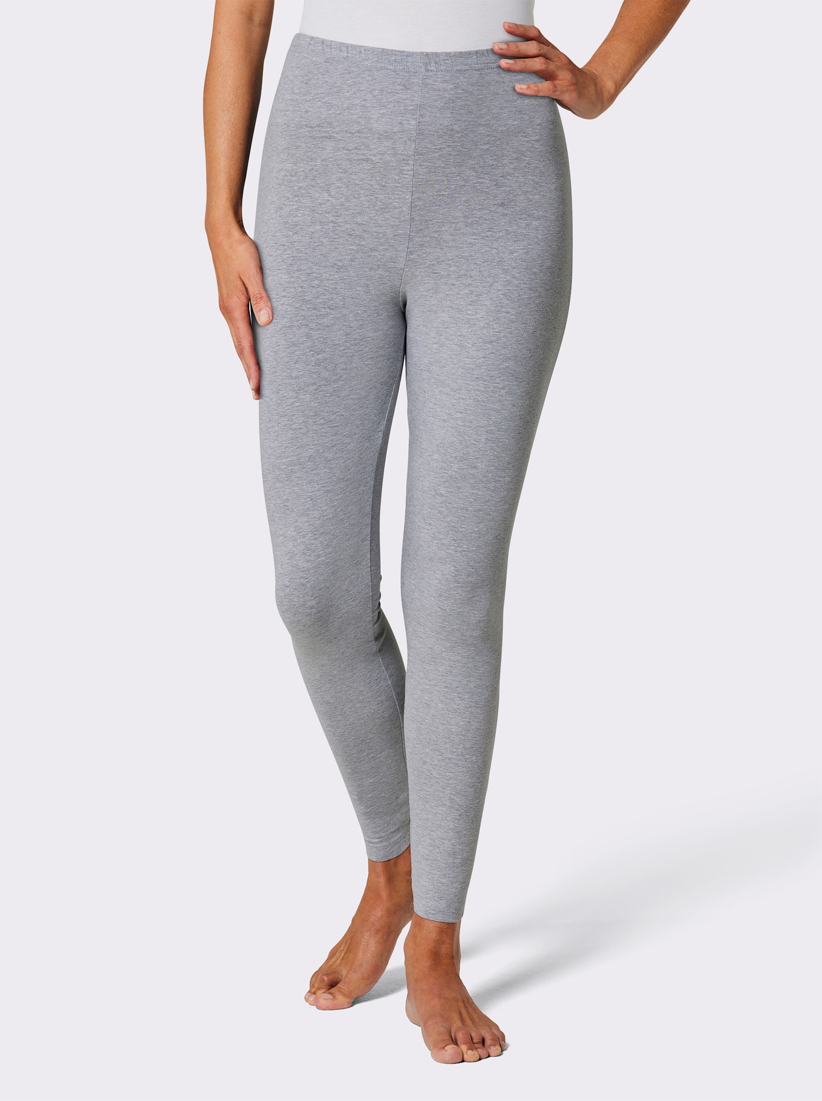 feel good Leggings - grau-meliert