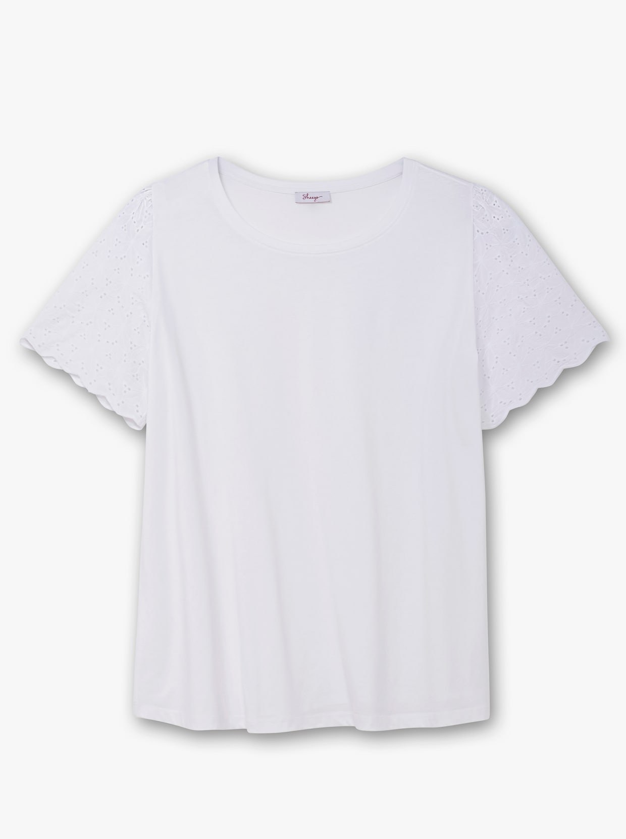 sheego Rundhalsshirt - ecru