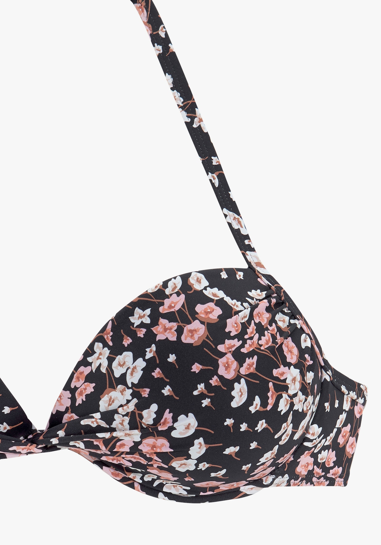 LASCANA Haut de bikini push-up - noir imprimé