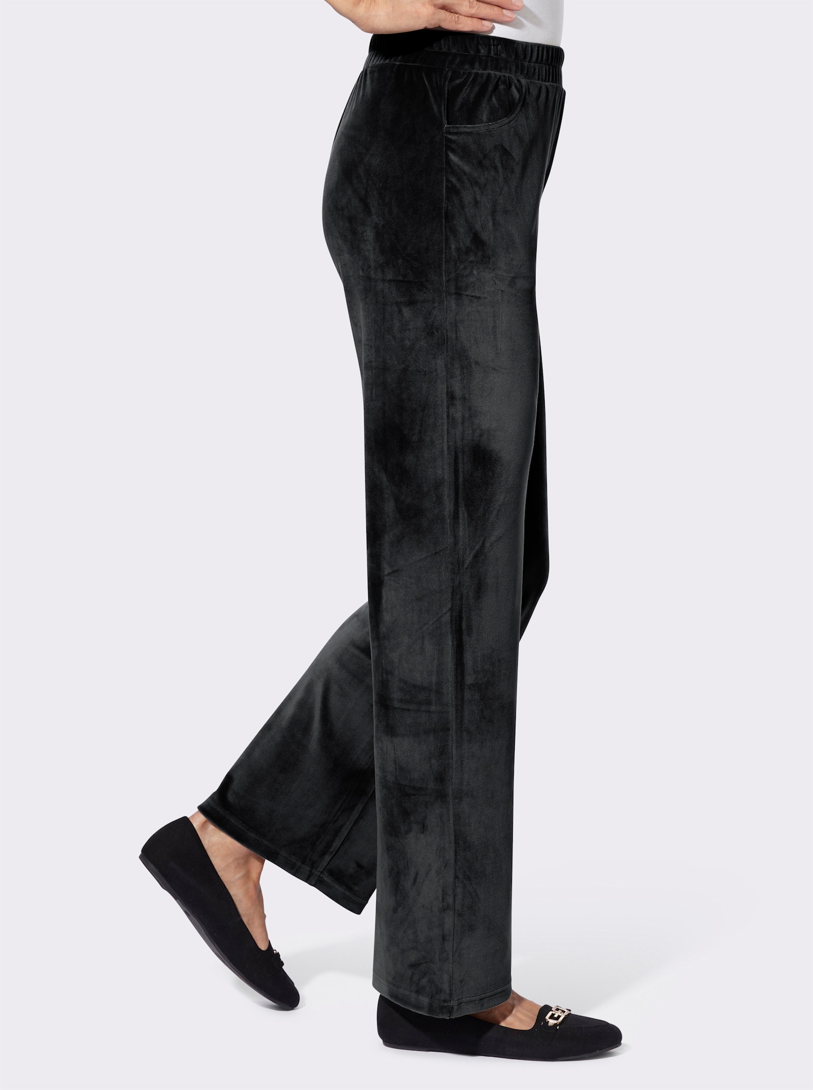 Nickybroek in breder model - zwart