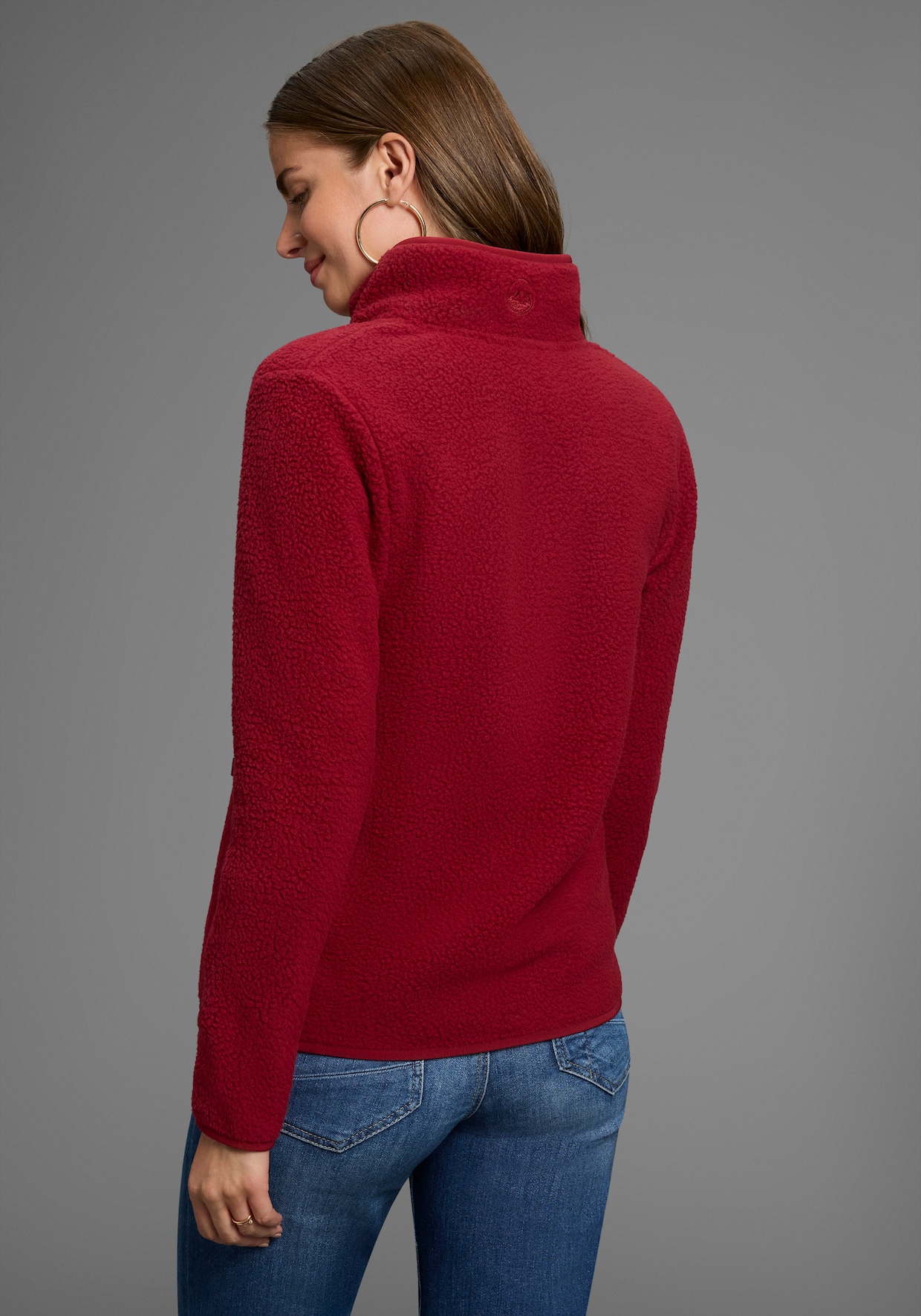 Fleecejacke - bordeaux