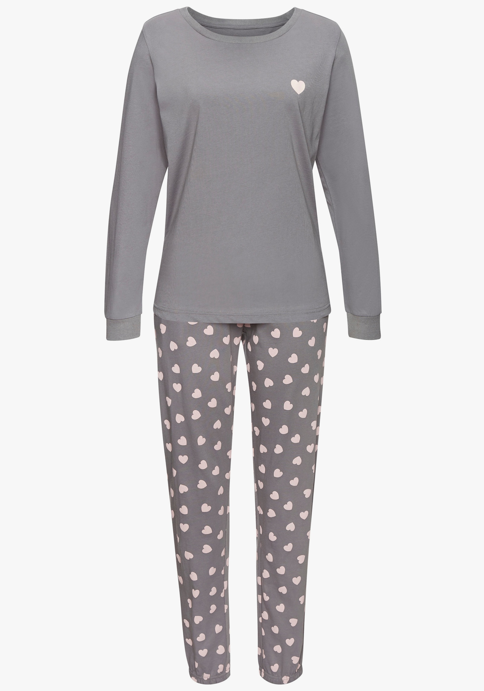 Vivance Dreams Pyjama - taupe gedessineerd