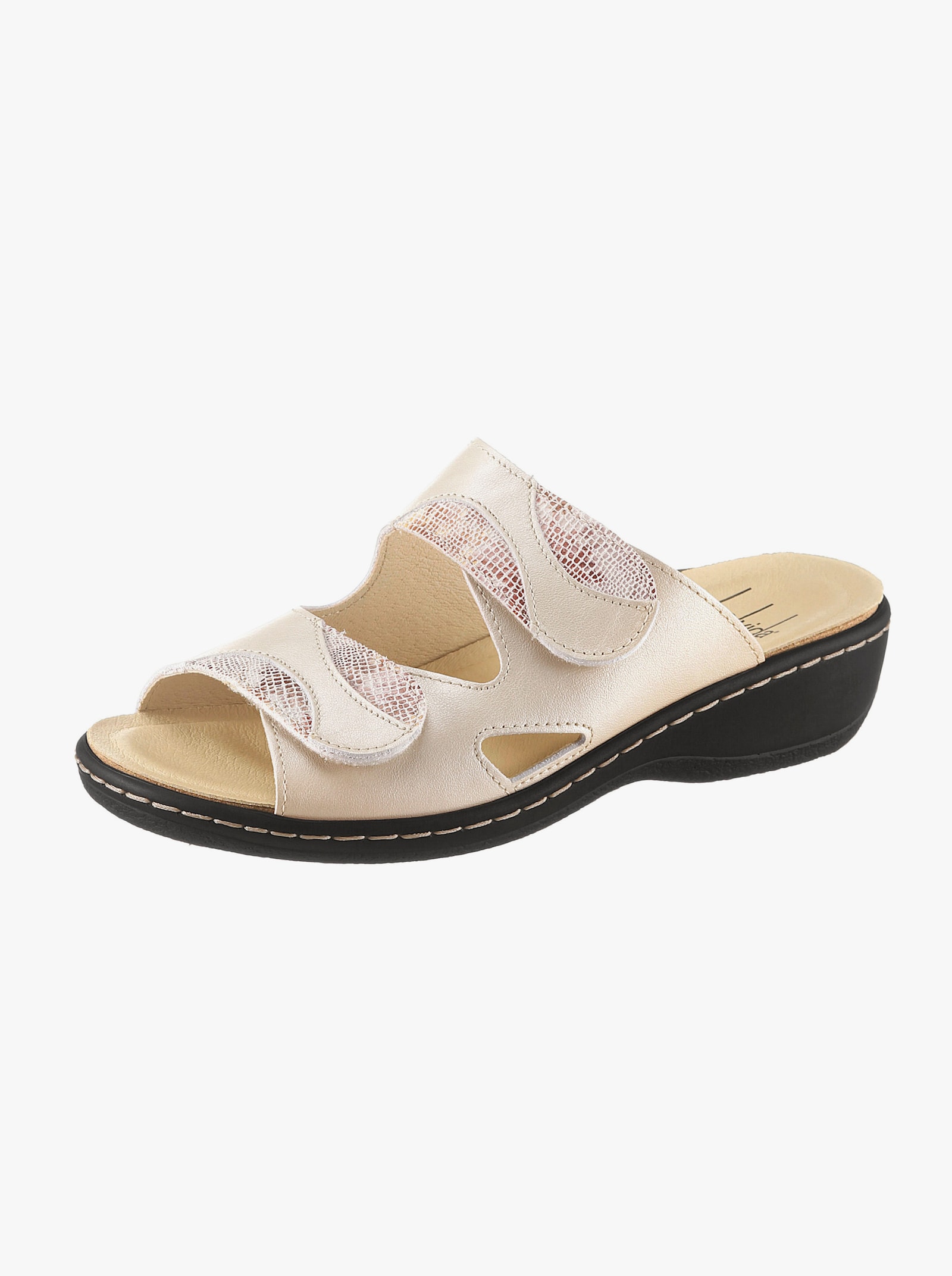Belvida Slippers - beige geprint