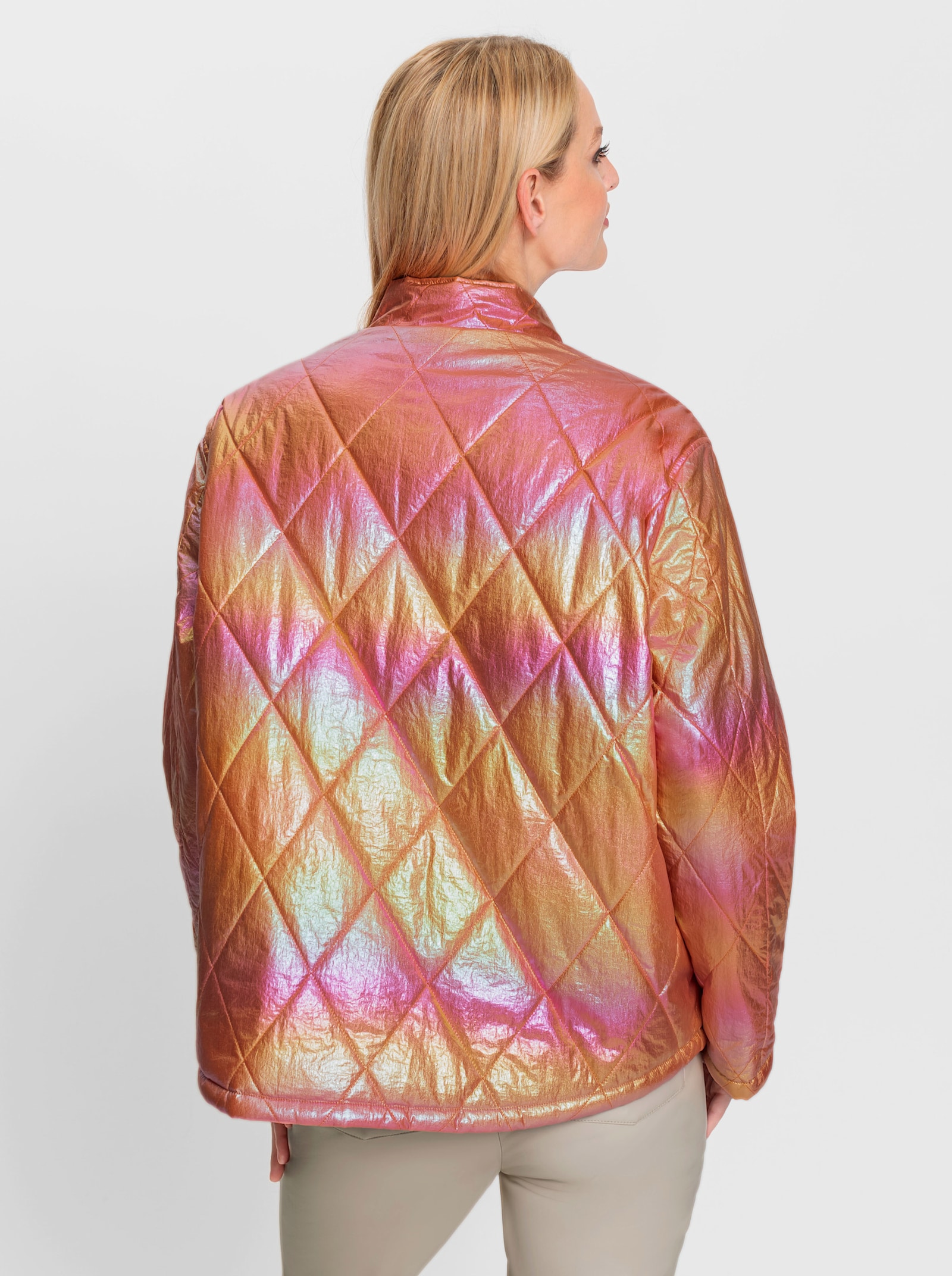 heine Keerbare gewatteerde jas - bleu/oranje