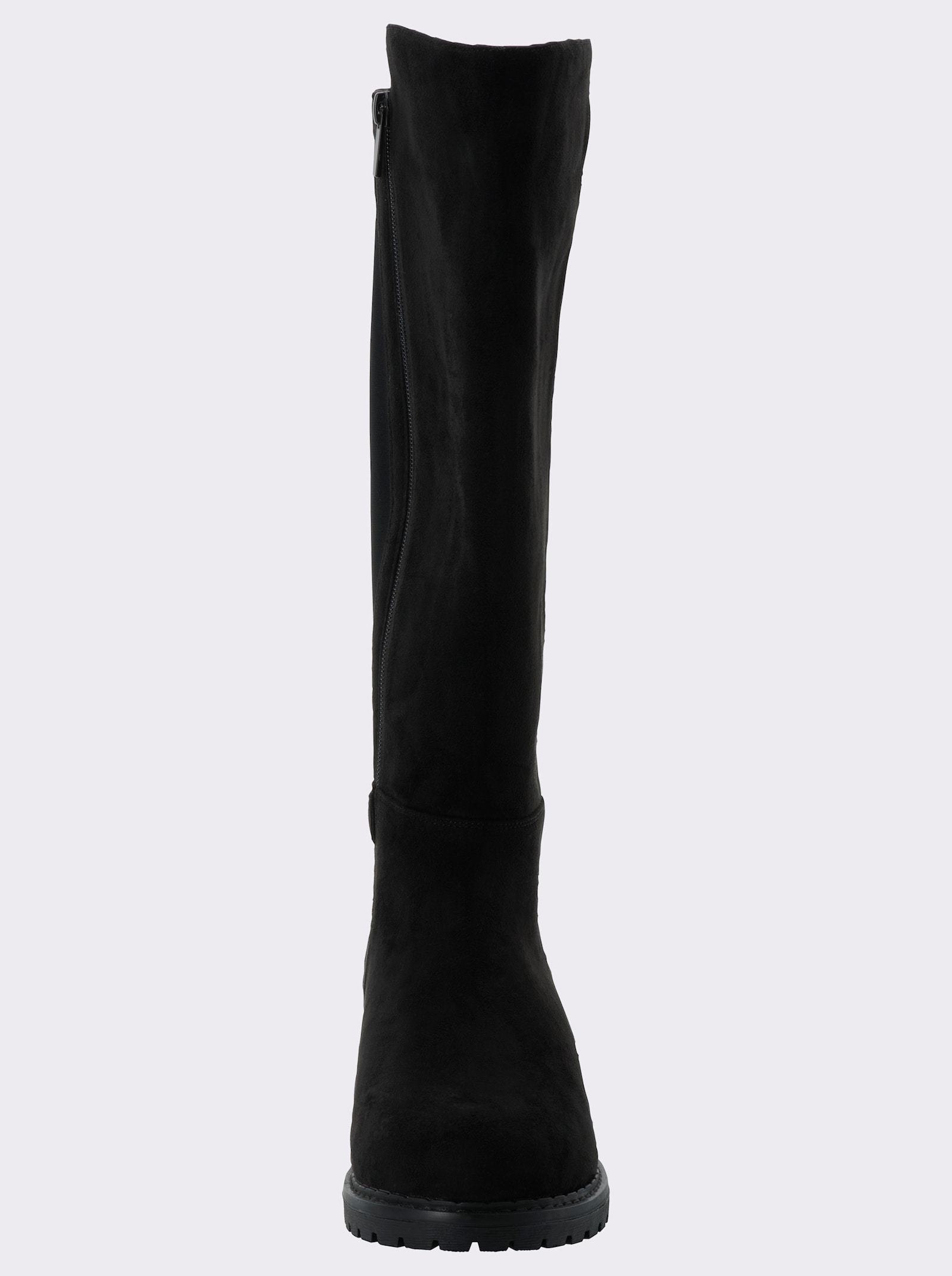 sheego Stiefel mit Schnallenband - schwarz
