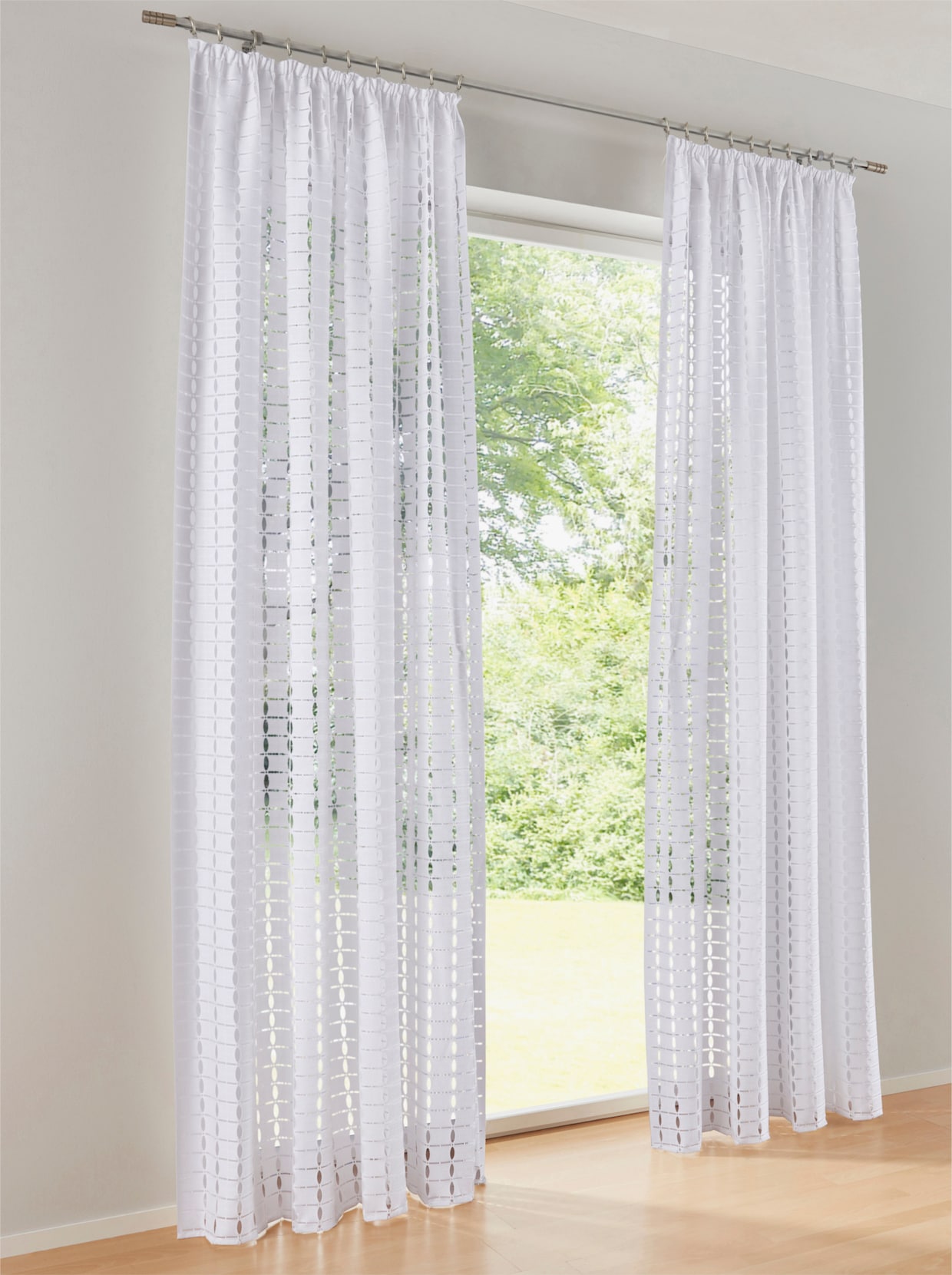 heine home Decoratieve vitrage - offwhite