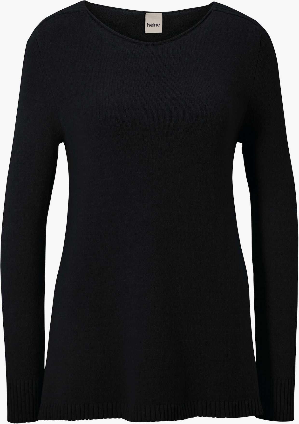 heine Lange pullover - zwart