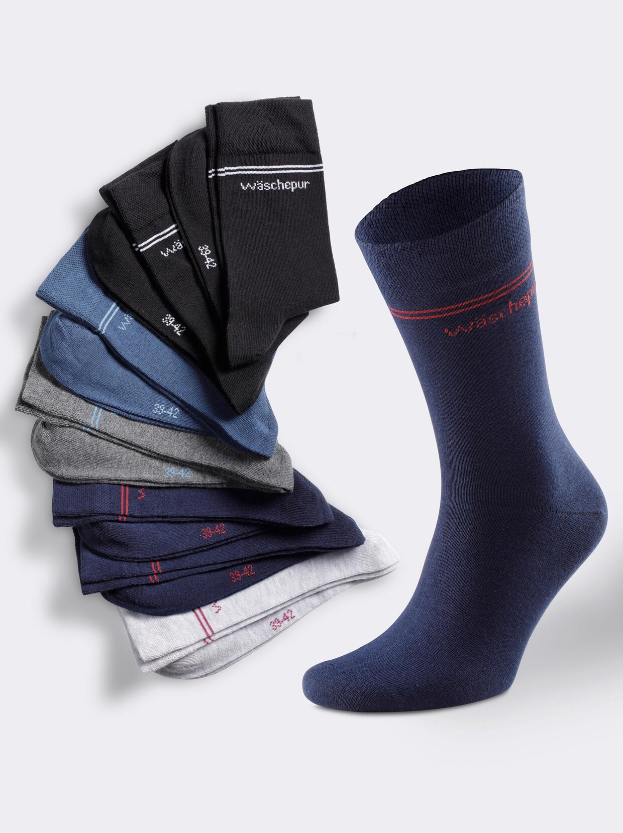 wäschepur Socken - farbig-sortiert