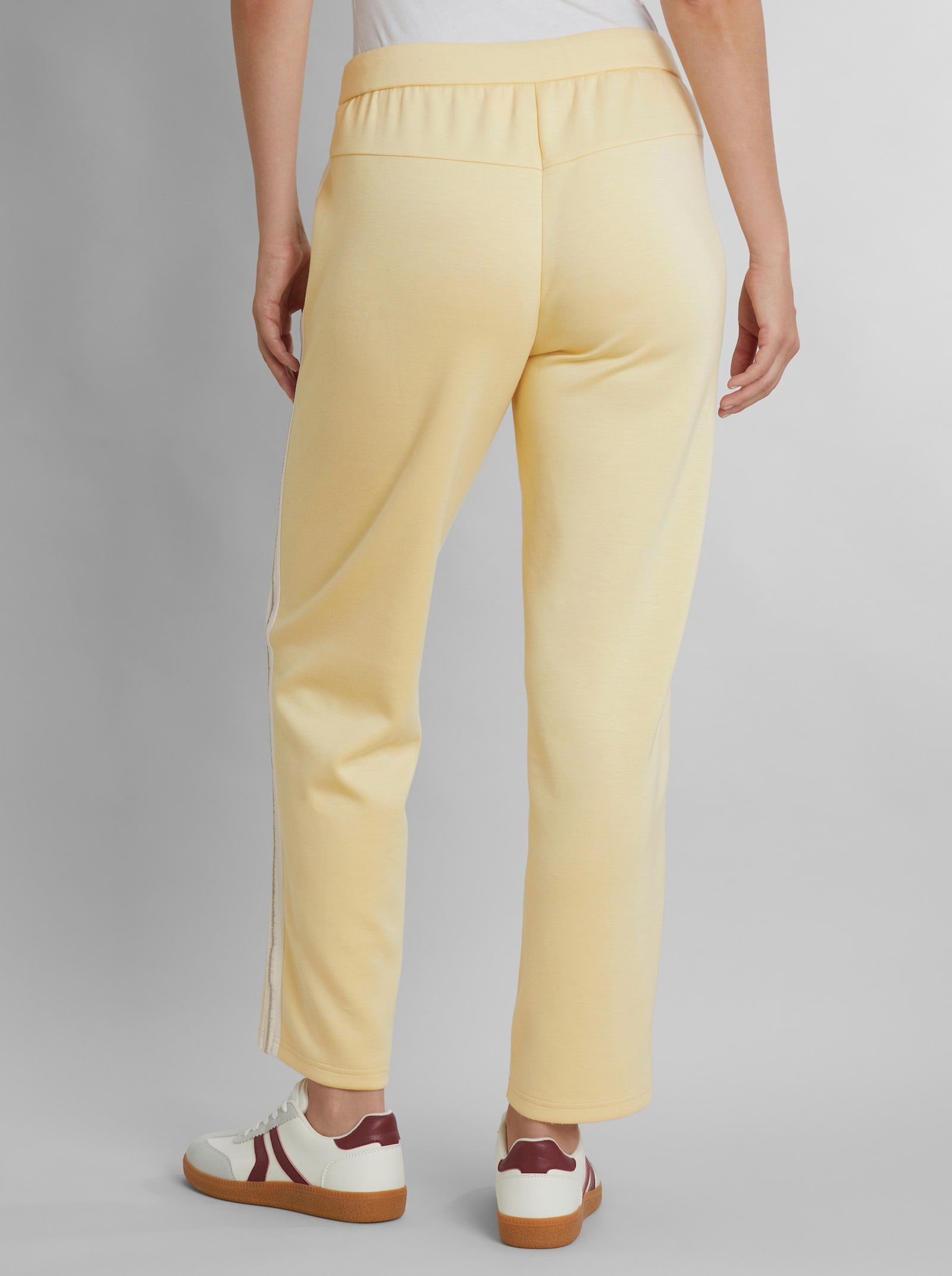 heine Jogg Pants mit Zierband - vanille