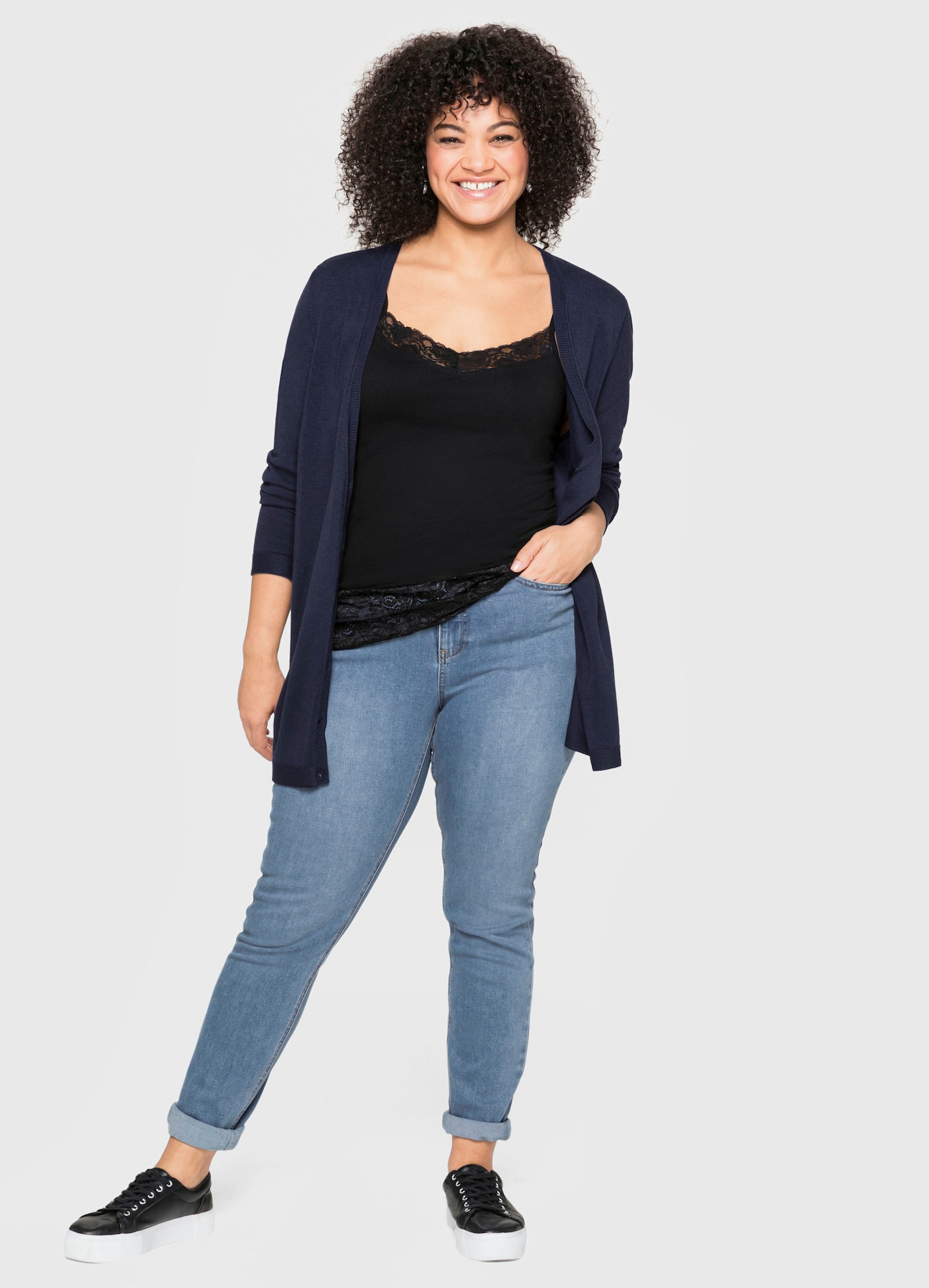 sheego Skinny jeans in 5-pocketsmodel - blue denim