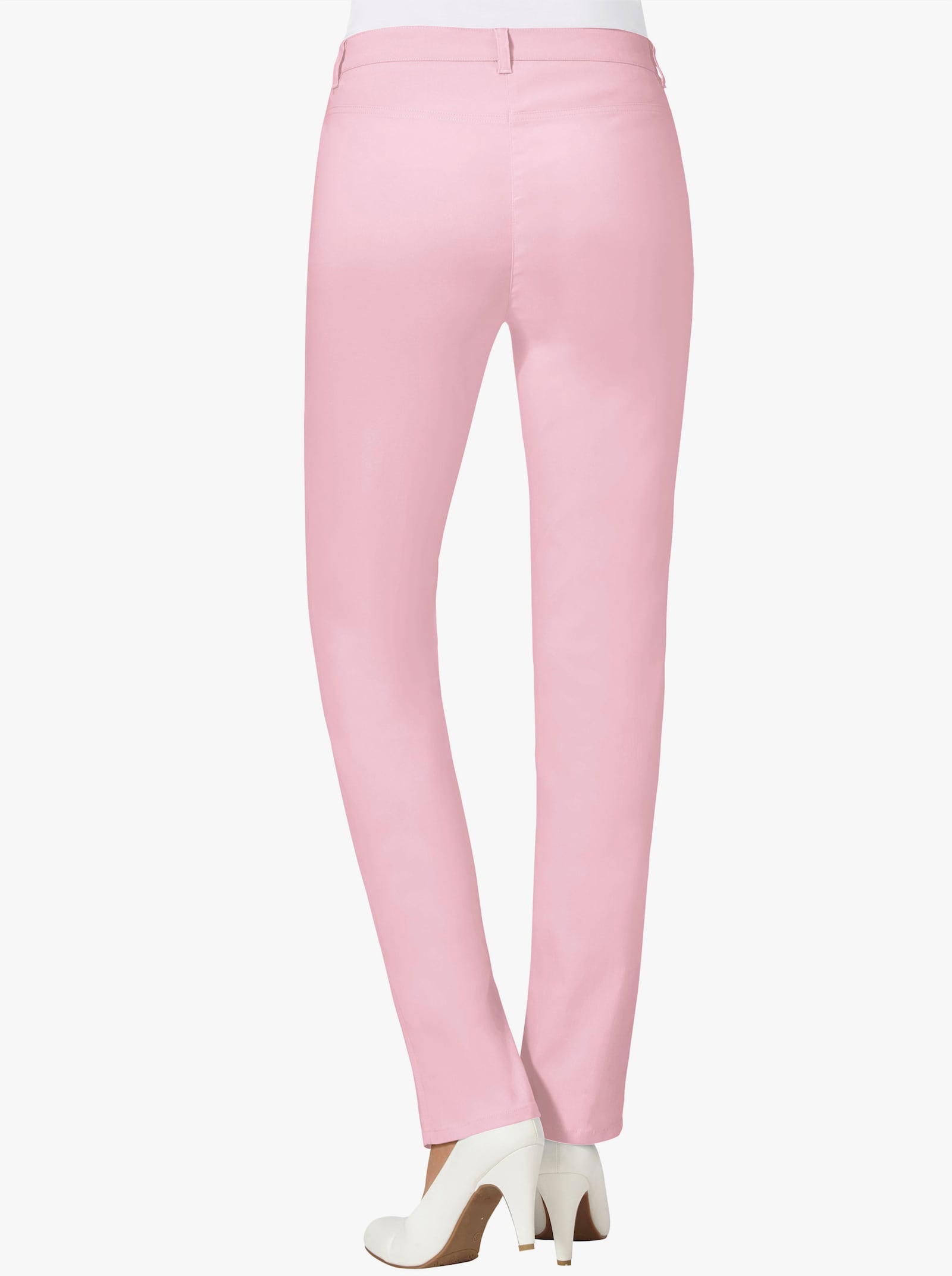 Stehmann Comfort line Stretch-Hose mit Zier-Taschen vorne - rosé