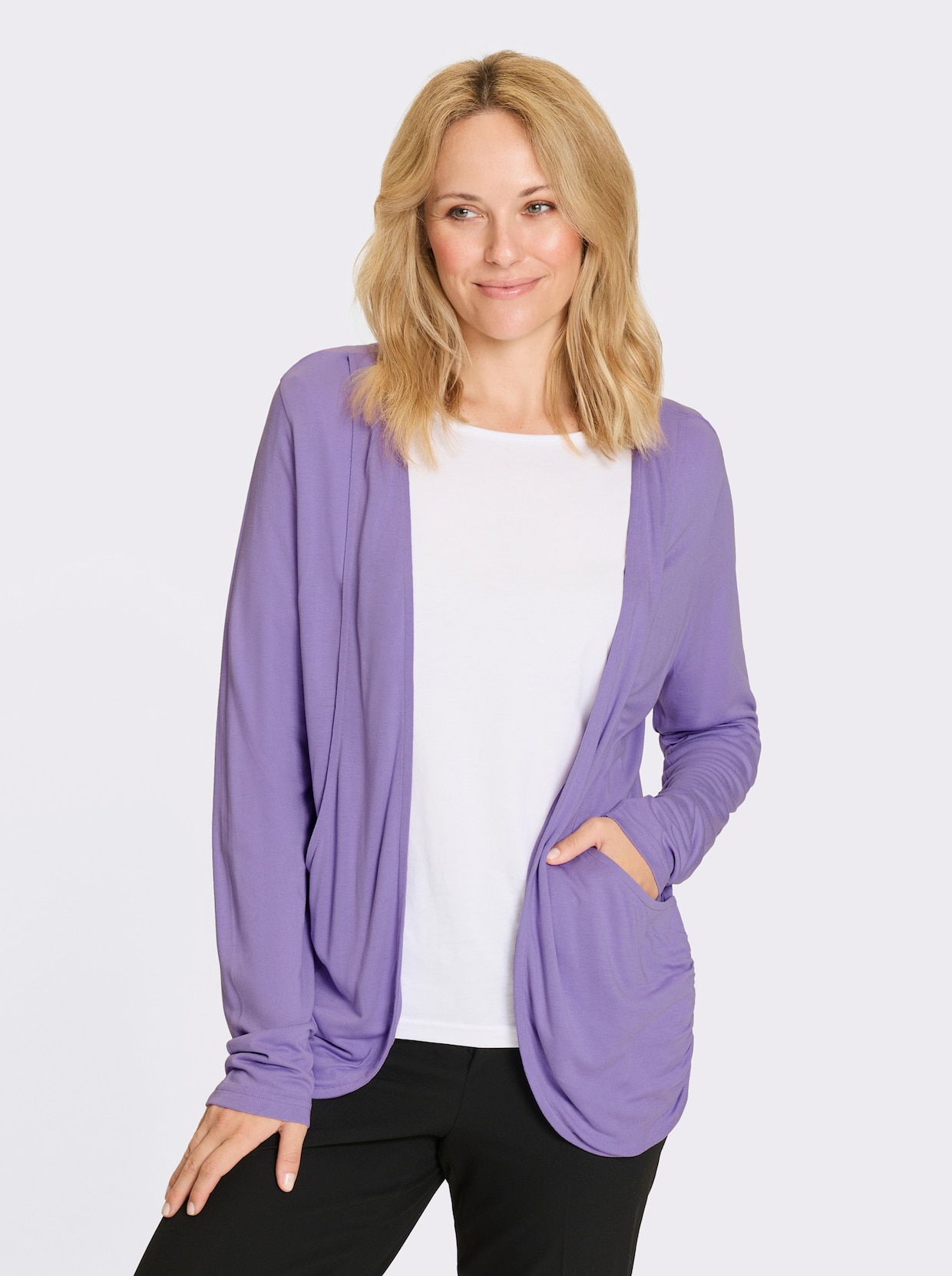 Shirtjacke - lavendel