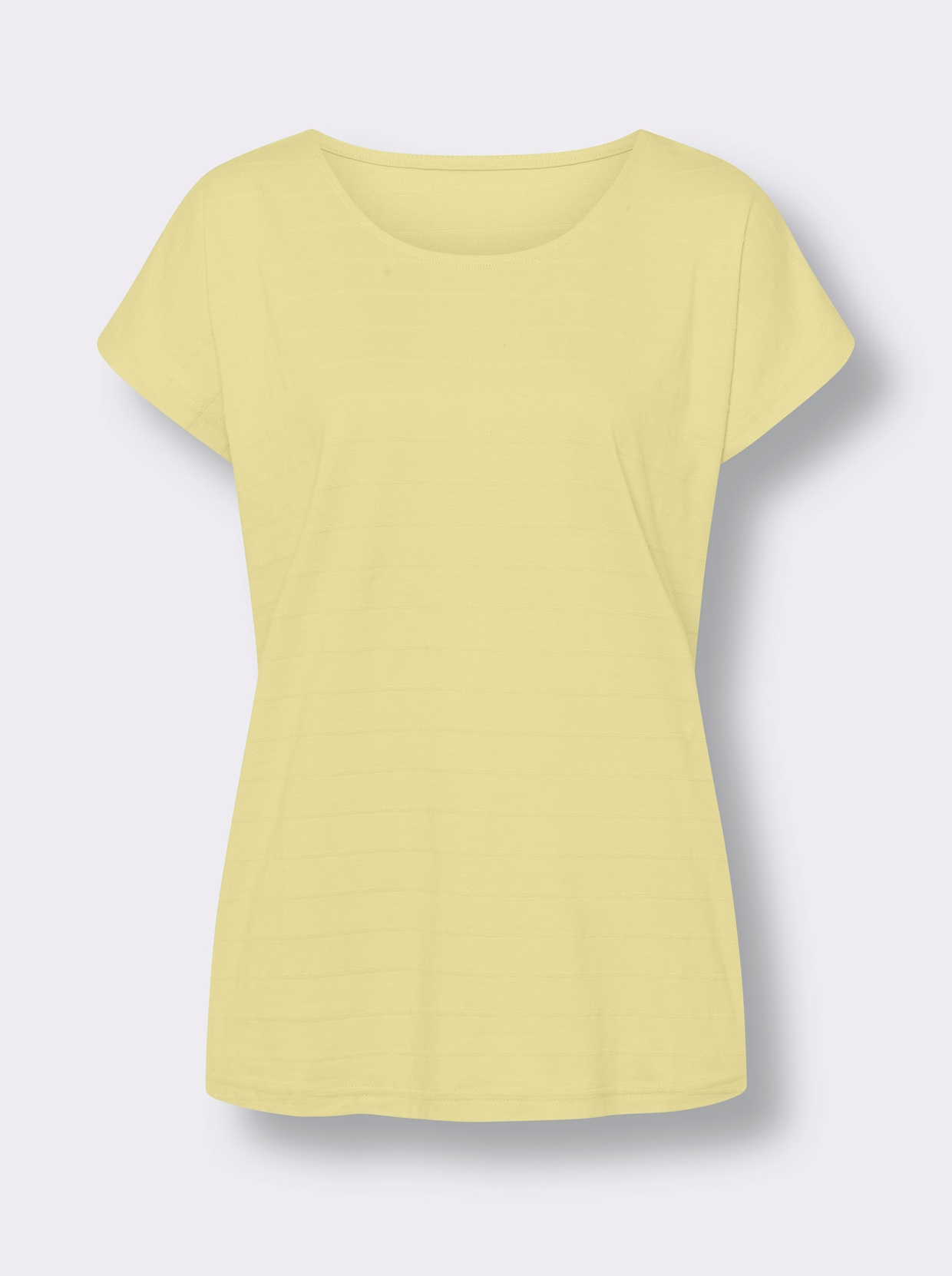 Shirt met ronde hals - citroen