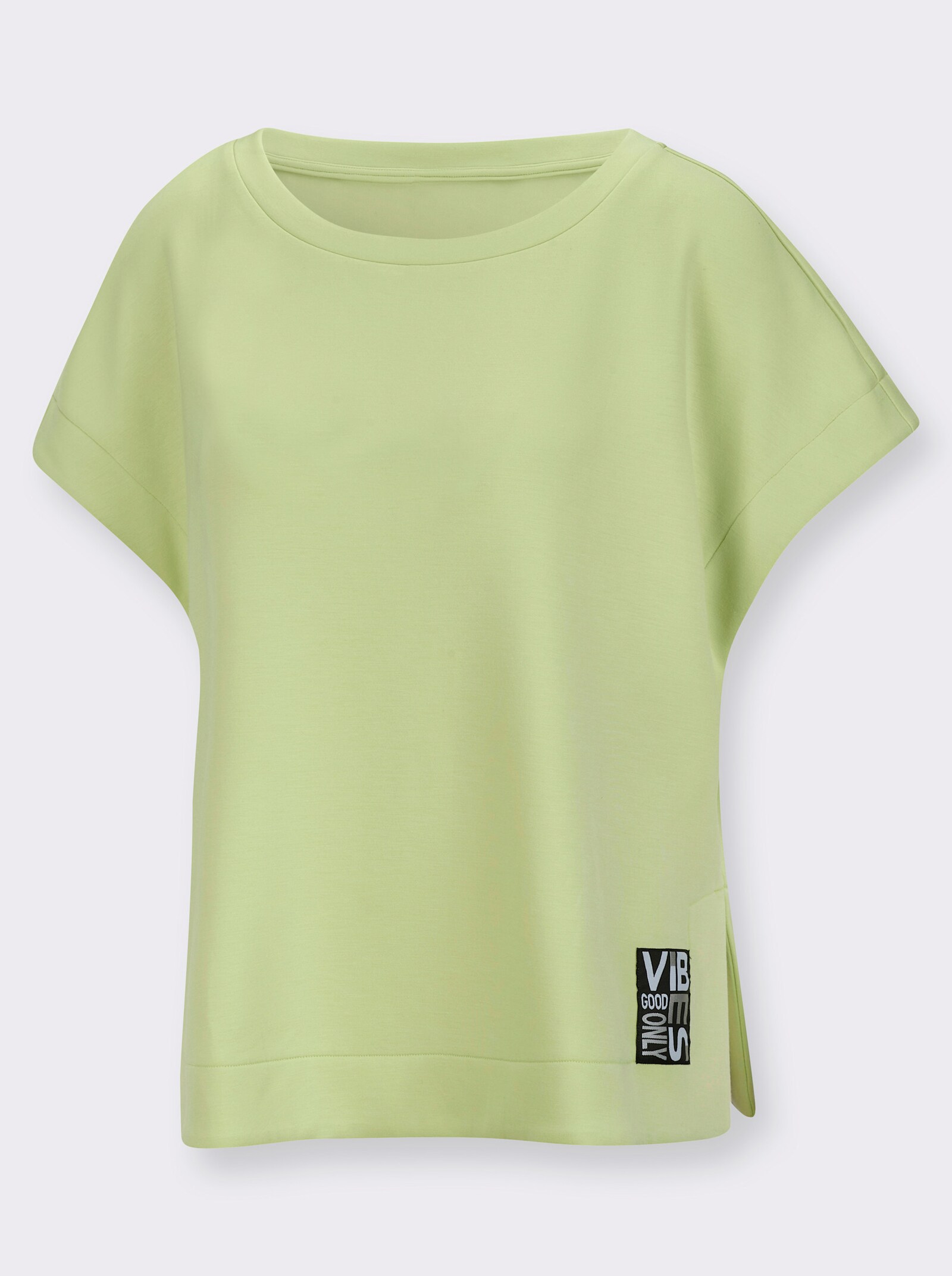 Sweatshirt mit Seitenschlitzen - pistazie