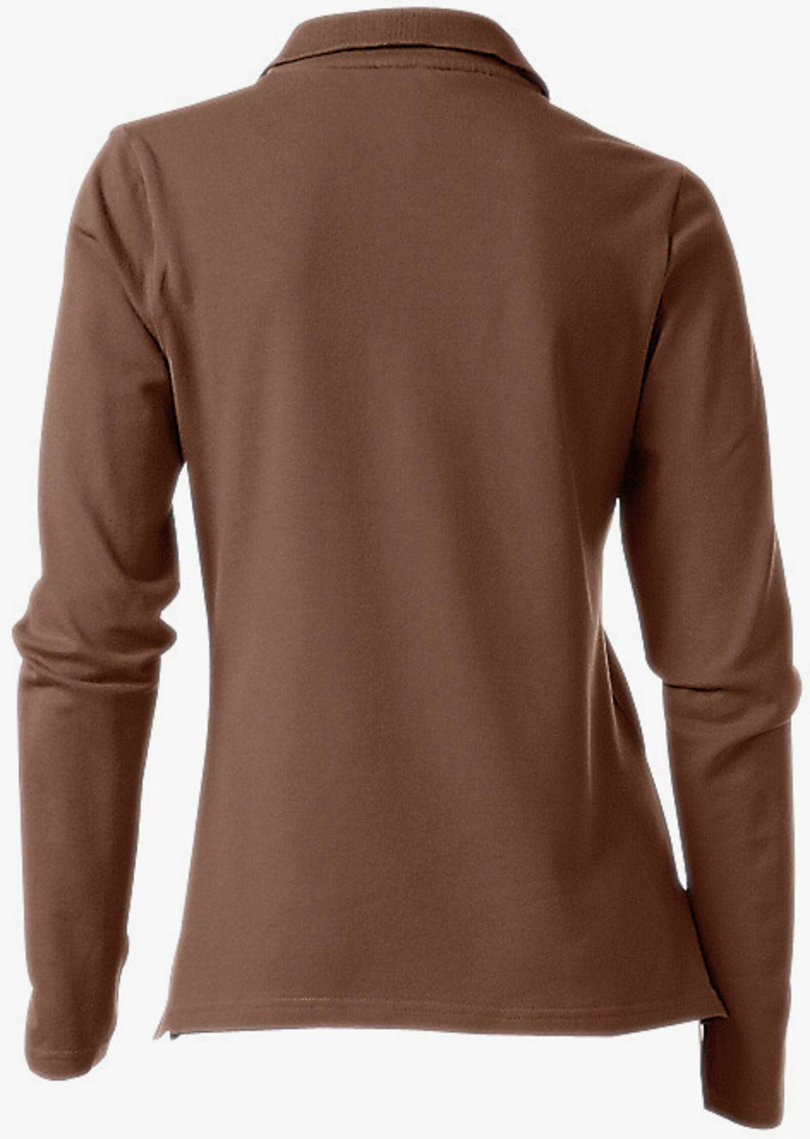 heine Langarm-Poloshirt in Pikee-Qualität - braun