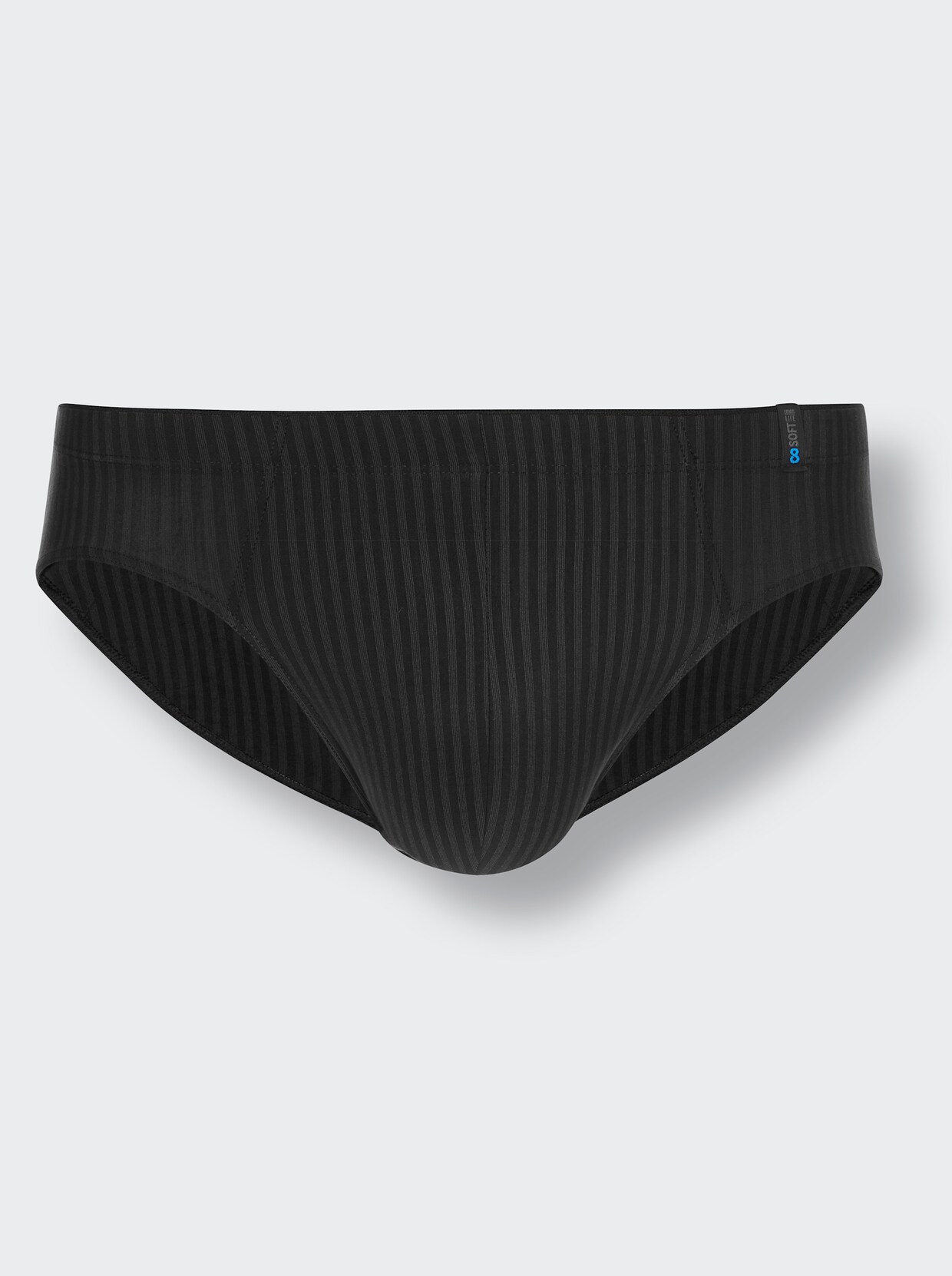 Schiesser Slip - grau-gestreift