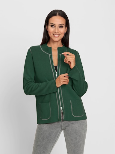 heine veste en tricot - vert mousse