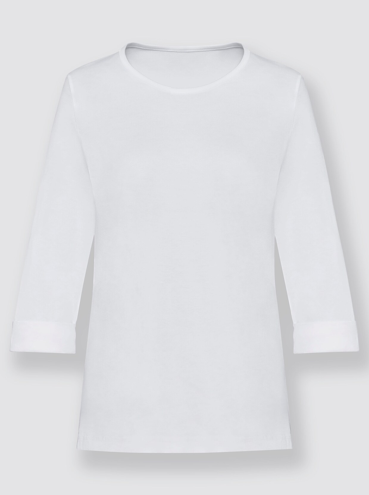 T-shirt à encolure ronde - blanc