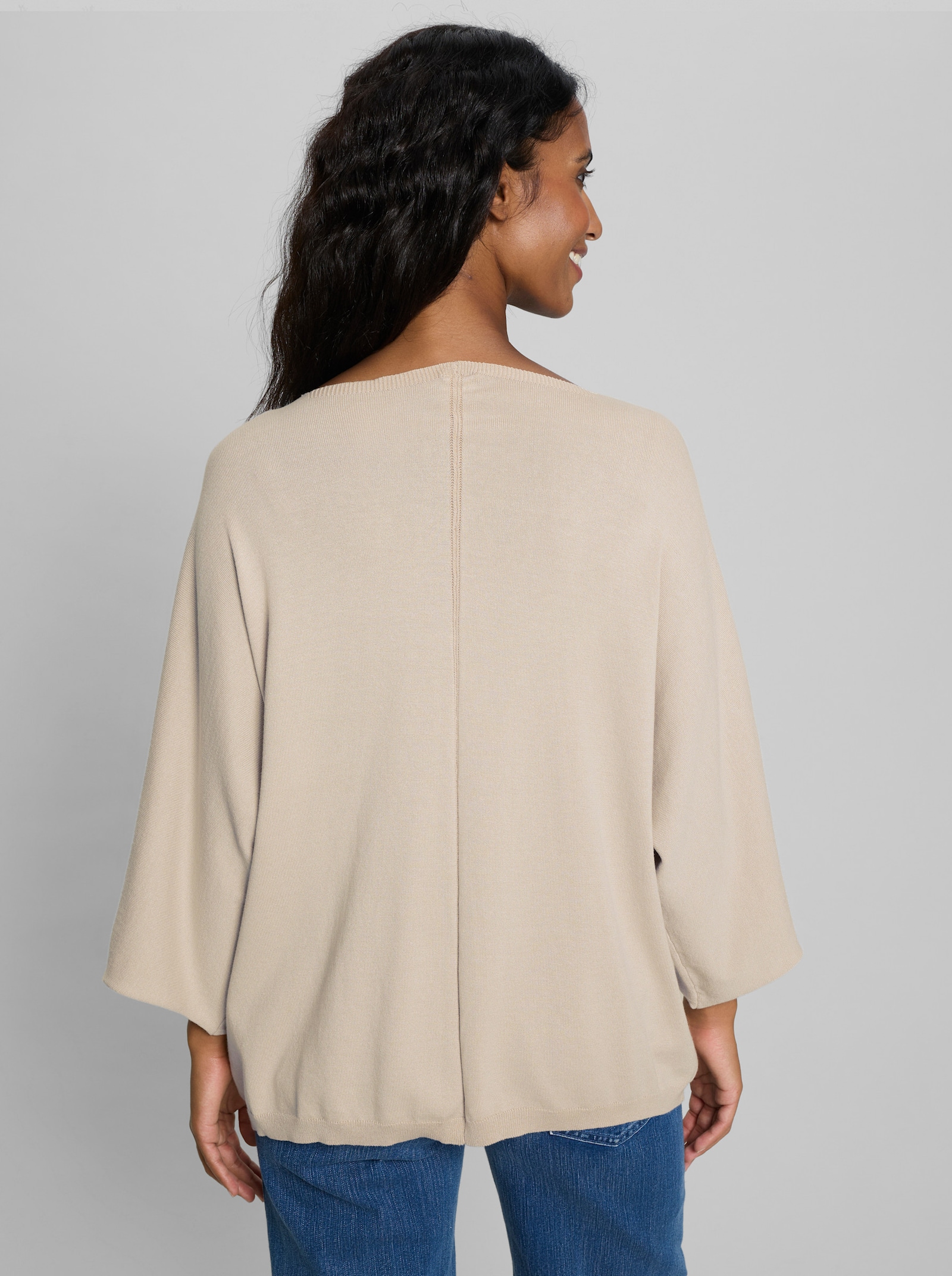 heine Pullover mit V-Ausschnitt - sand