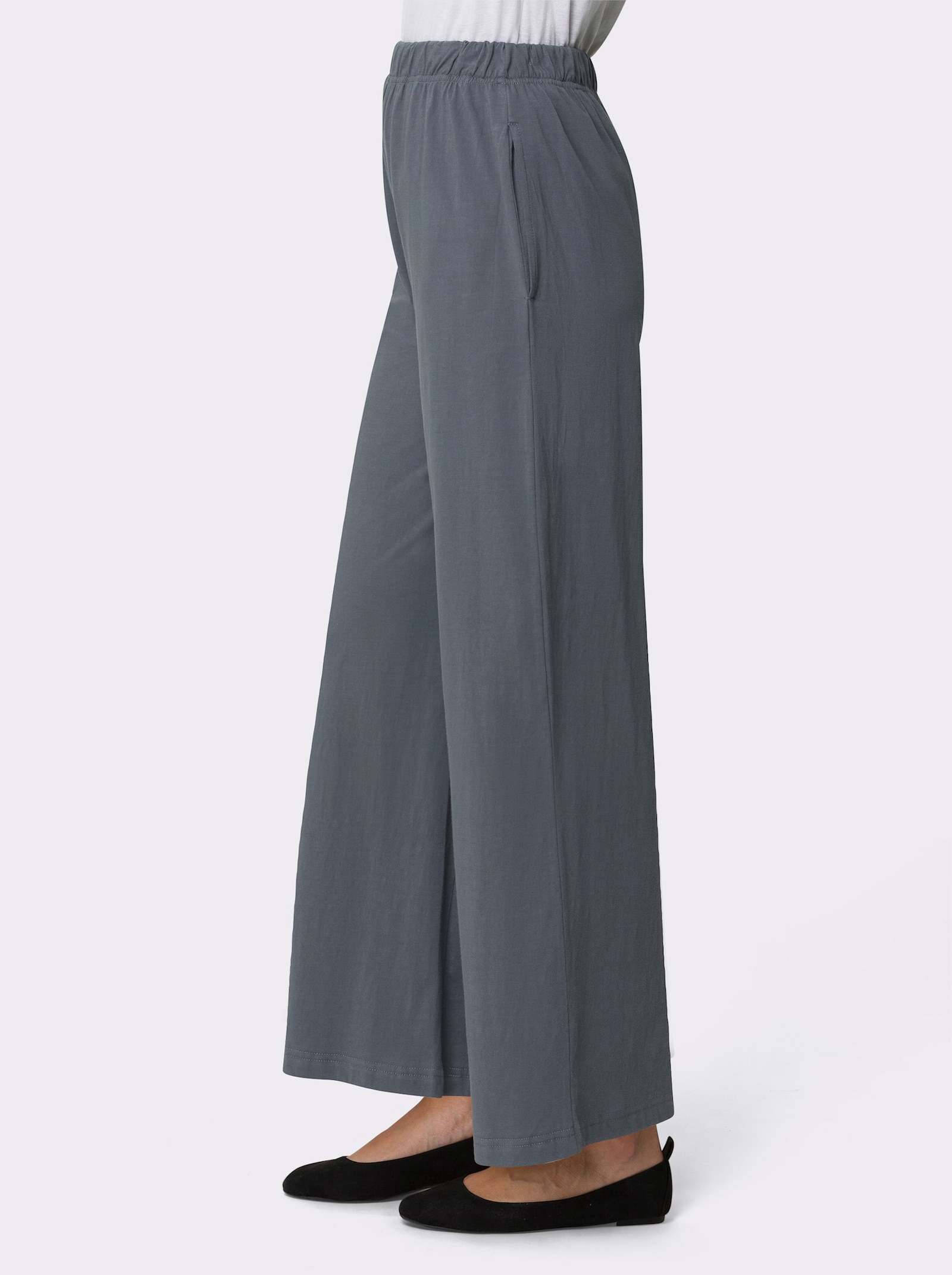 Freizeithose in weiter Form - schwarz + anthrazit