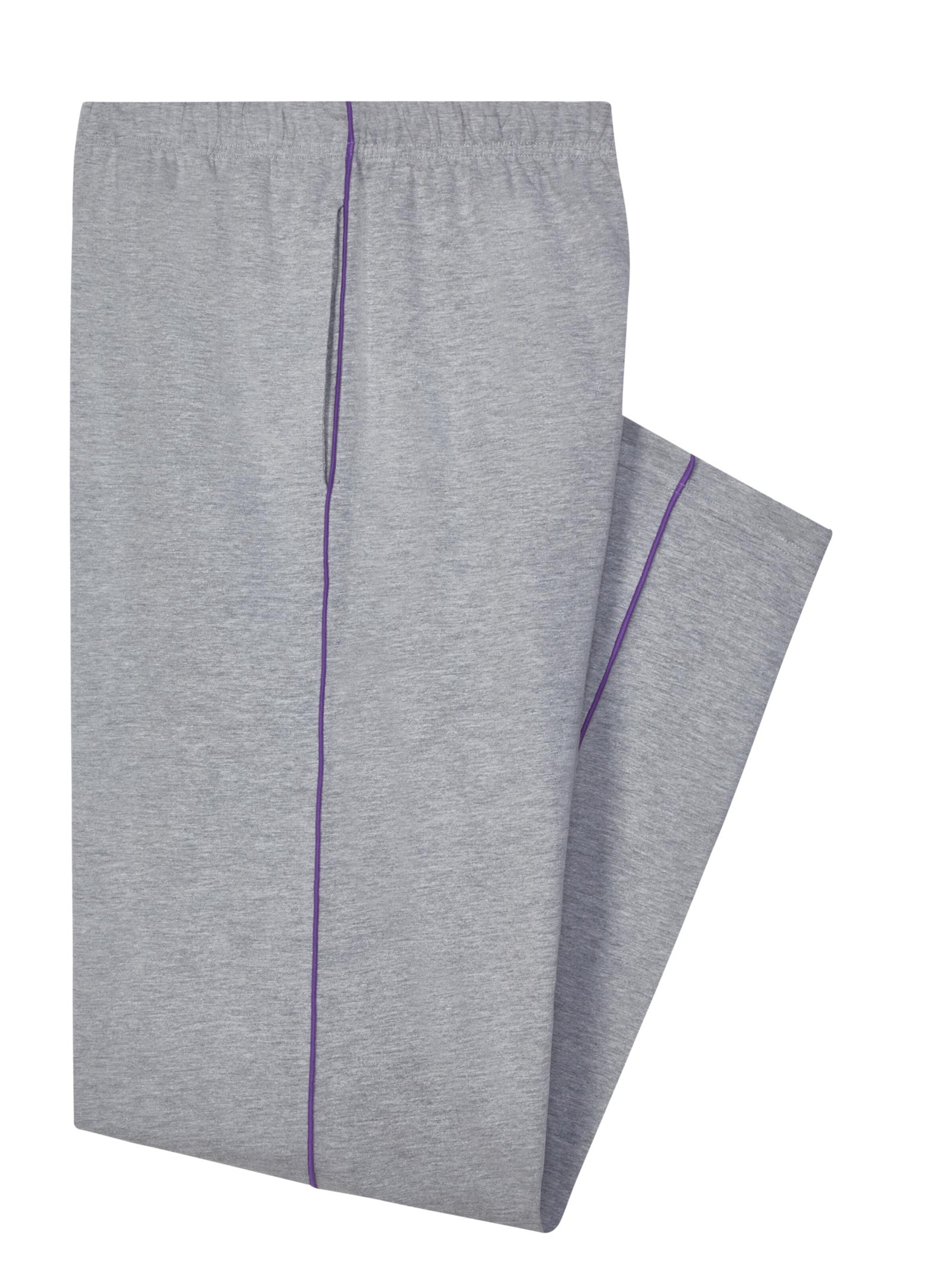 Freizeithose - hellgrau-meliert