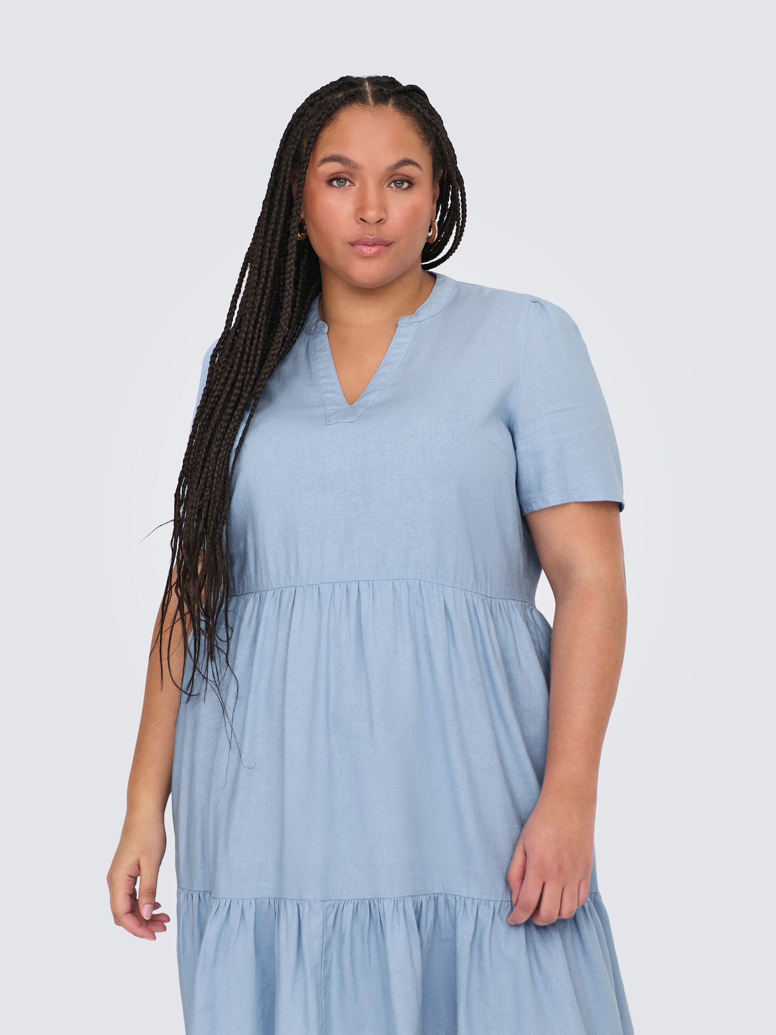 ONLY CARMAKOMA Minikleid - cashmere blue