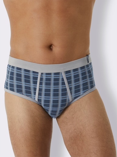 wäschepur men Slip - donkerblauw geruit