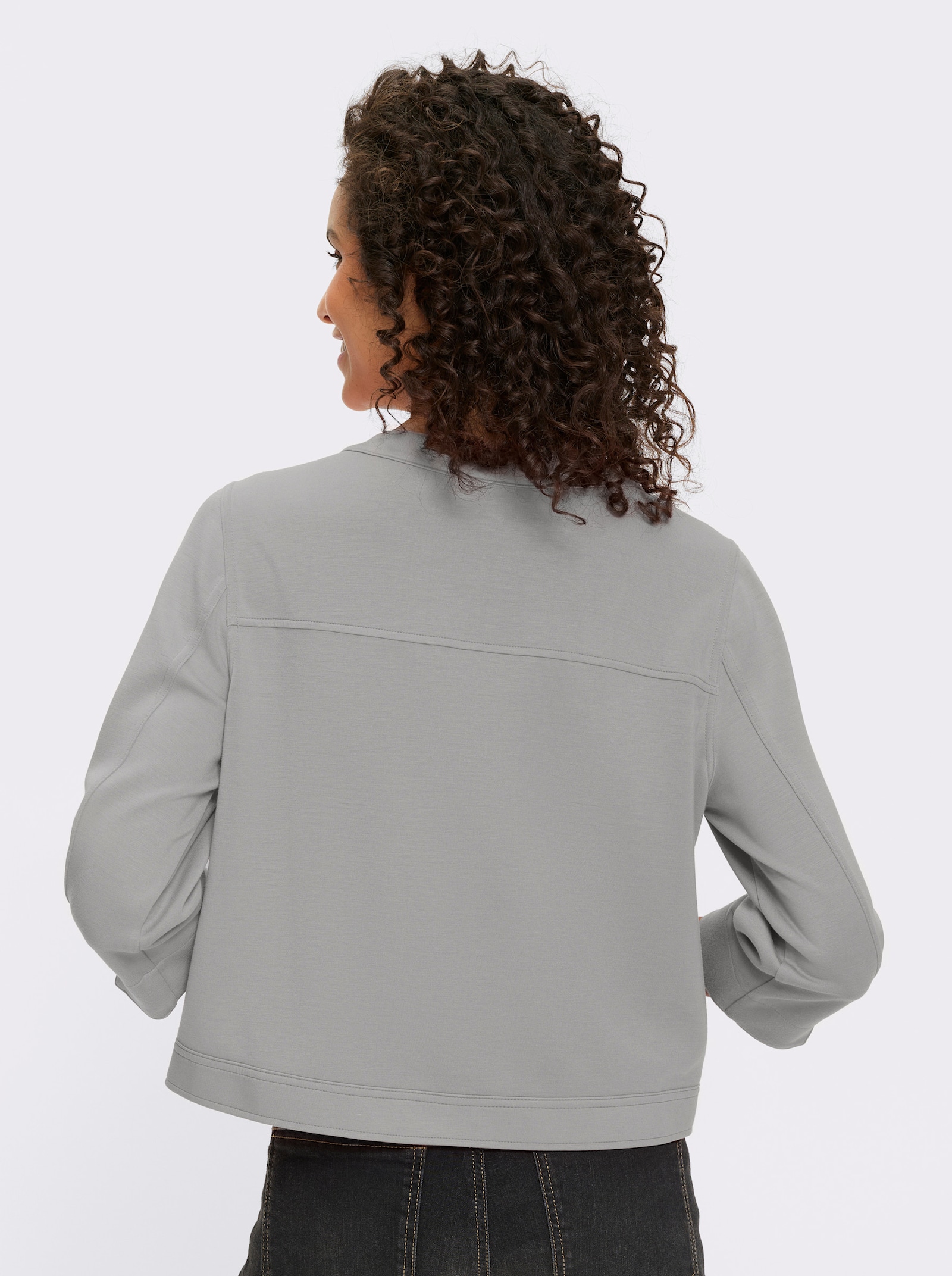 heine Shirtjacke - steingrau