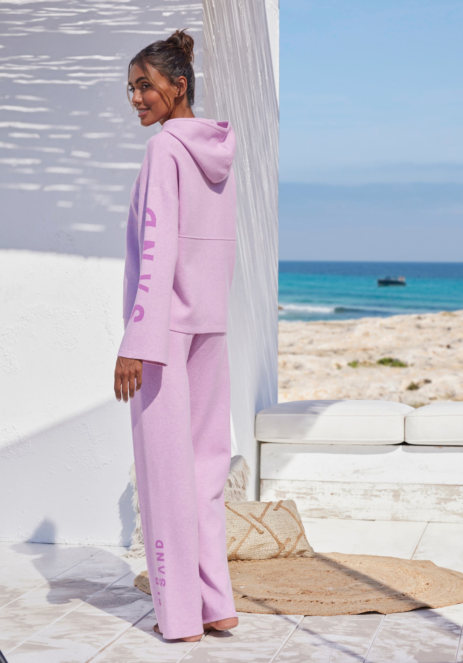 Elbsand Pull à capuche - rose