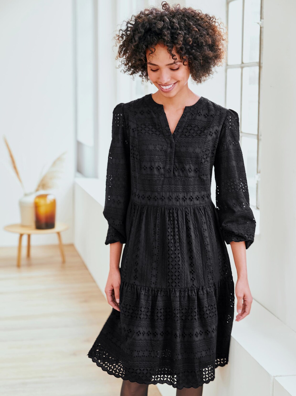 Linea Tesini Kleid - schwarz