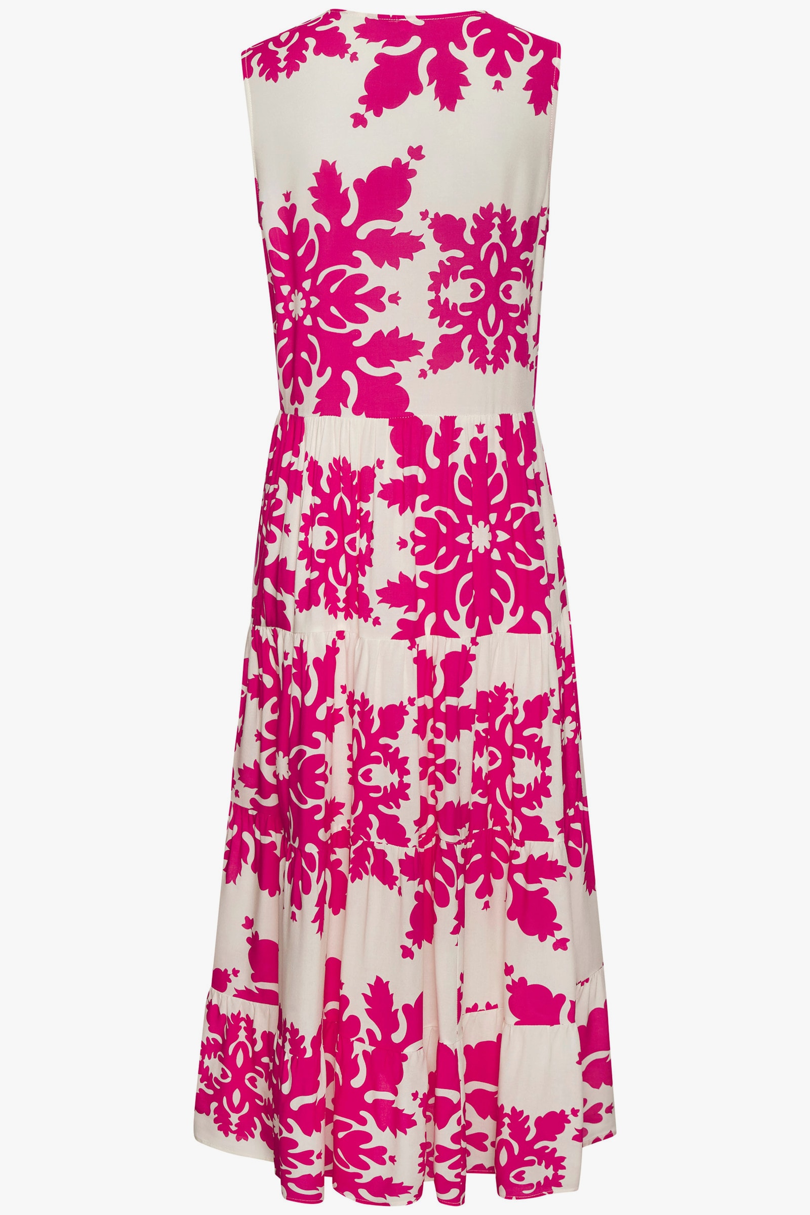 Vivance Maxikleid - creme-berry bedruckt