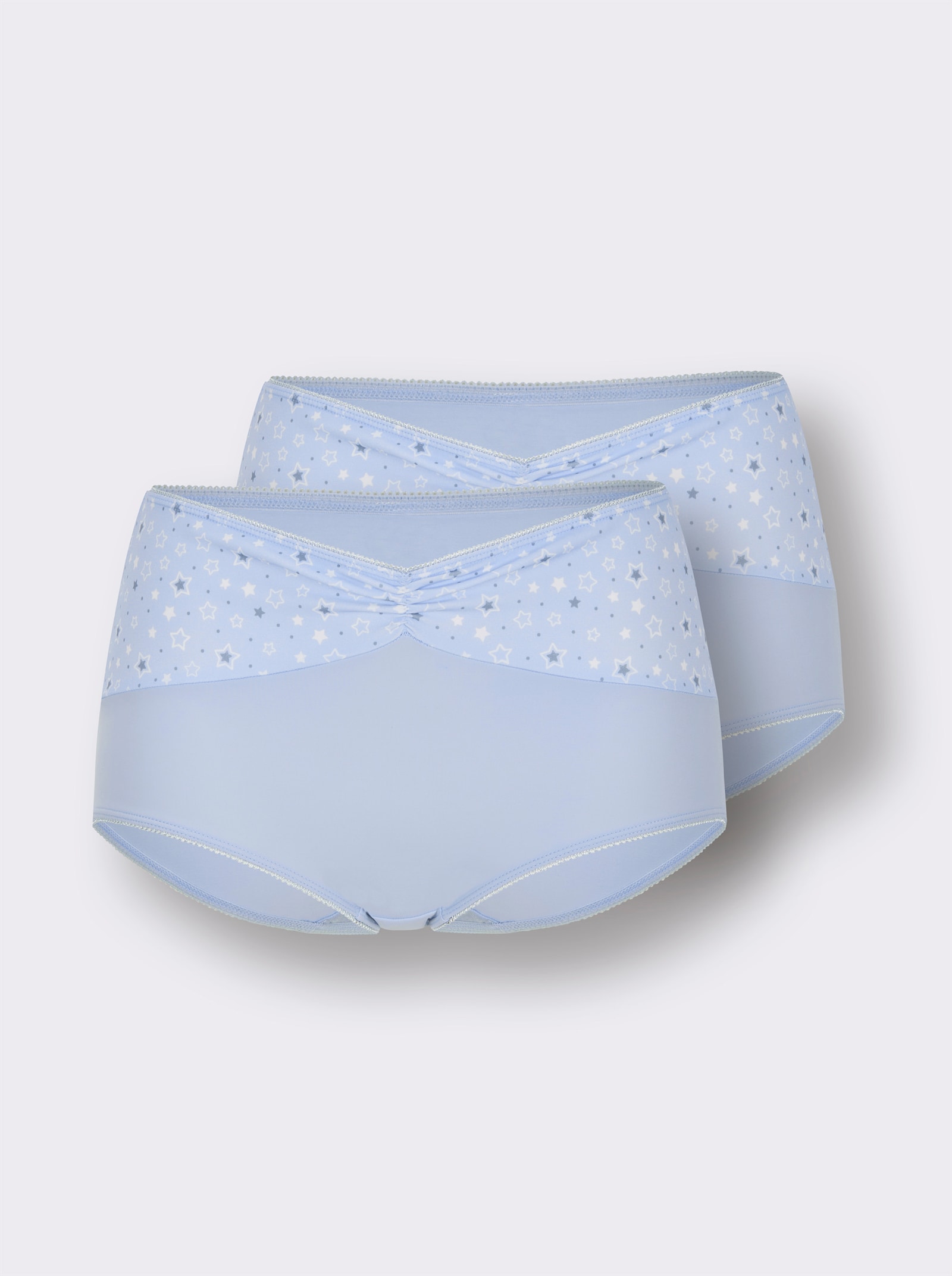 wäschepur Hipster - hellblau-weiß