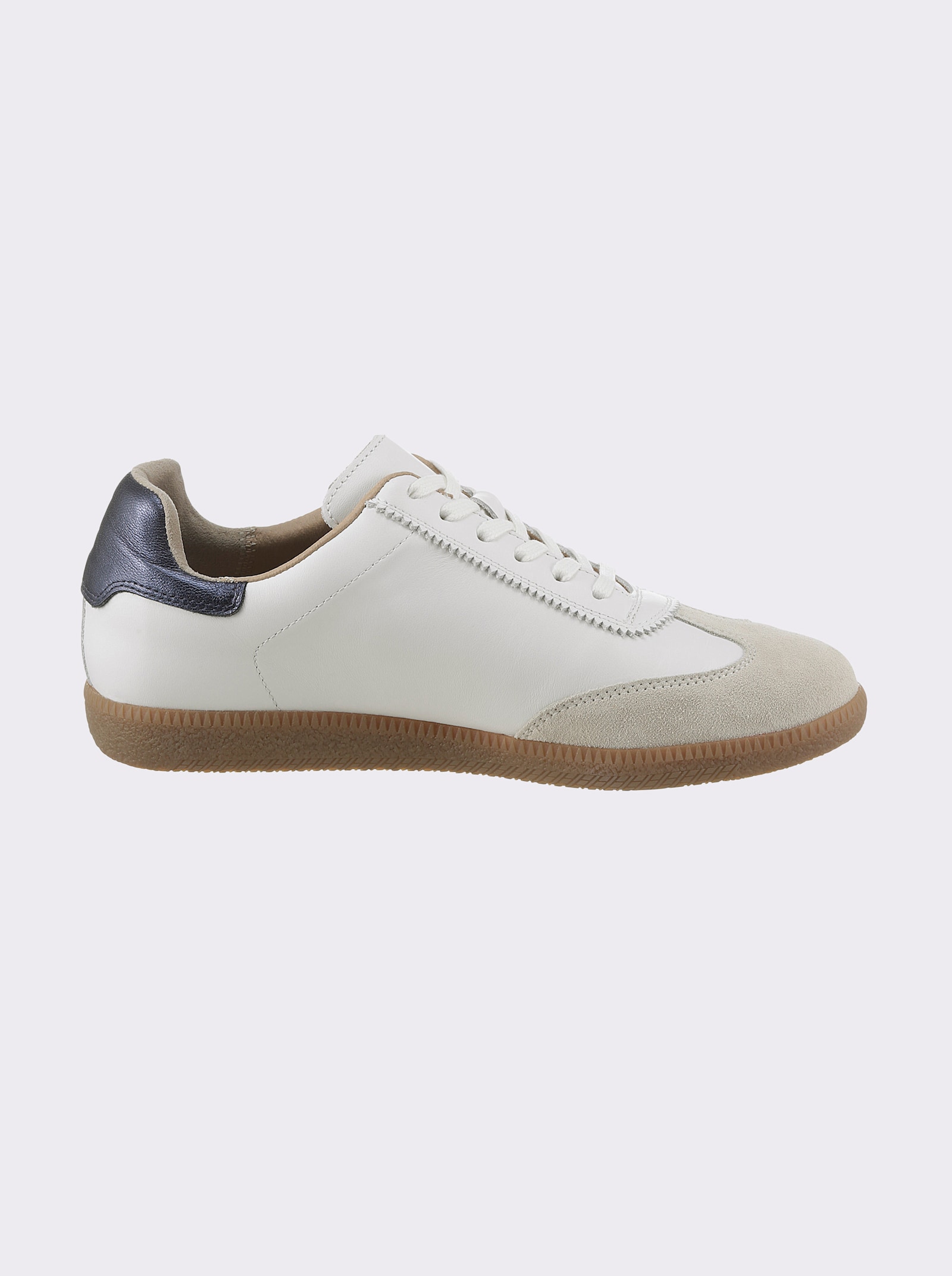 heine Sneaker - weiss-blau-metallic