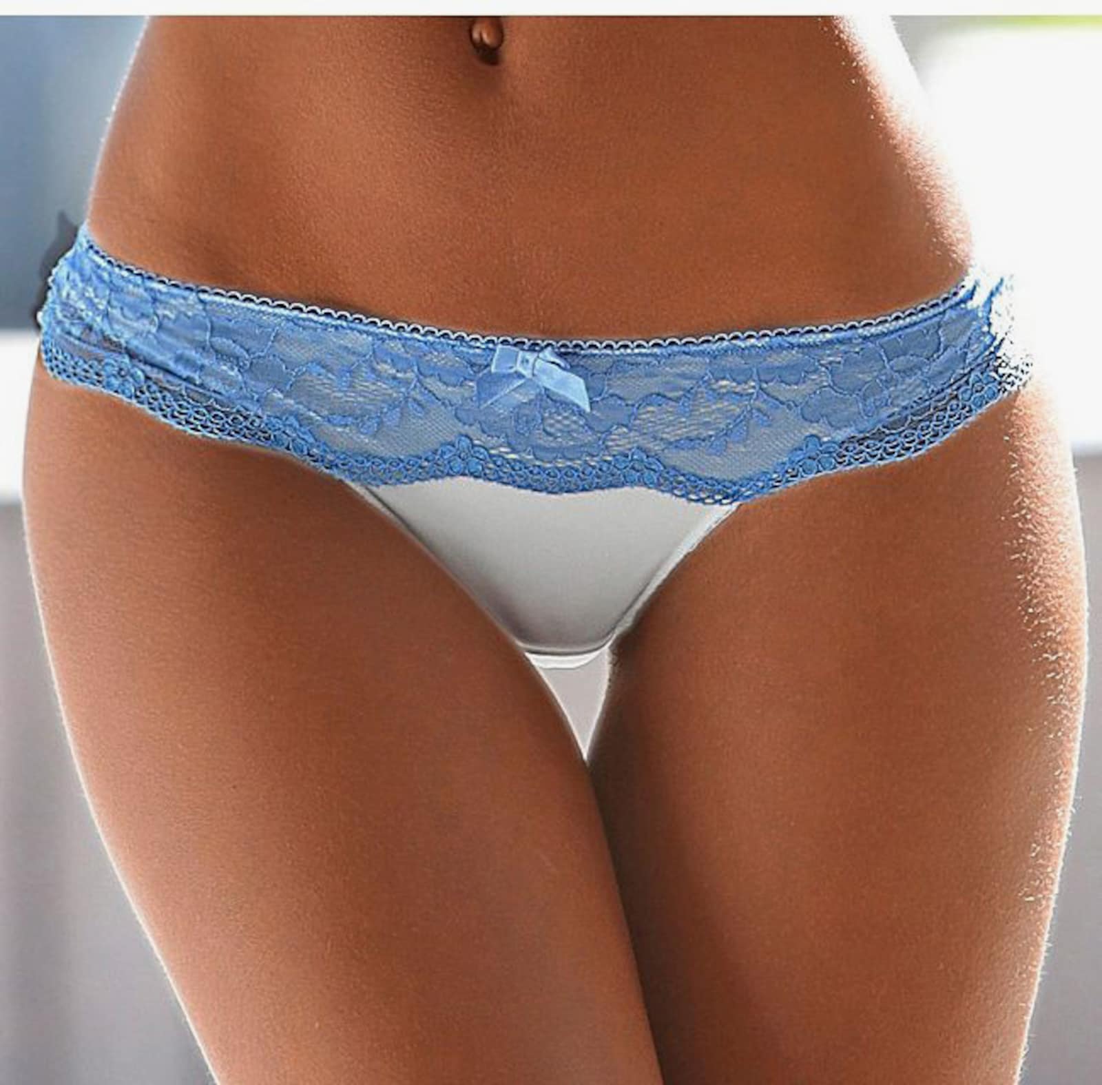 LASCANA String - creme-blau