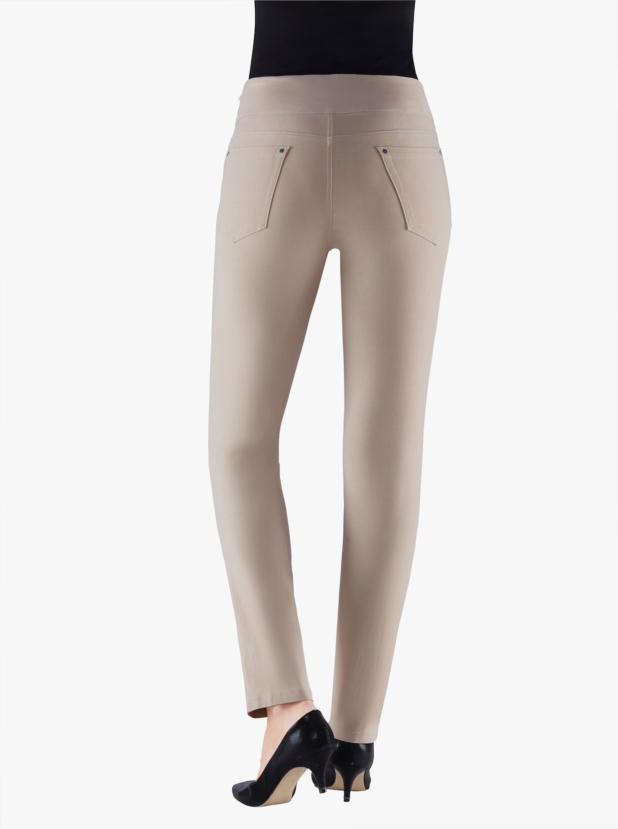 Pantalon 5 poches - gris pierre