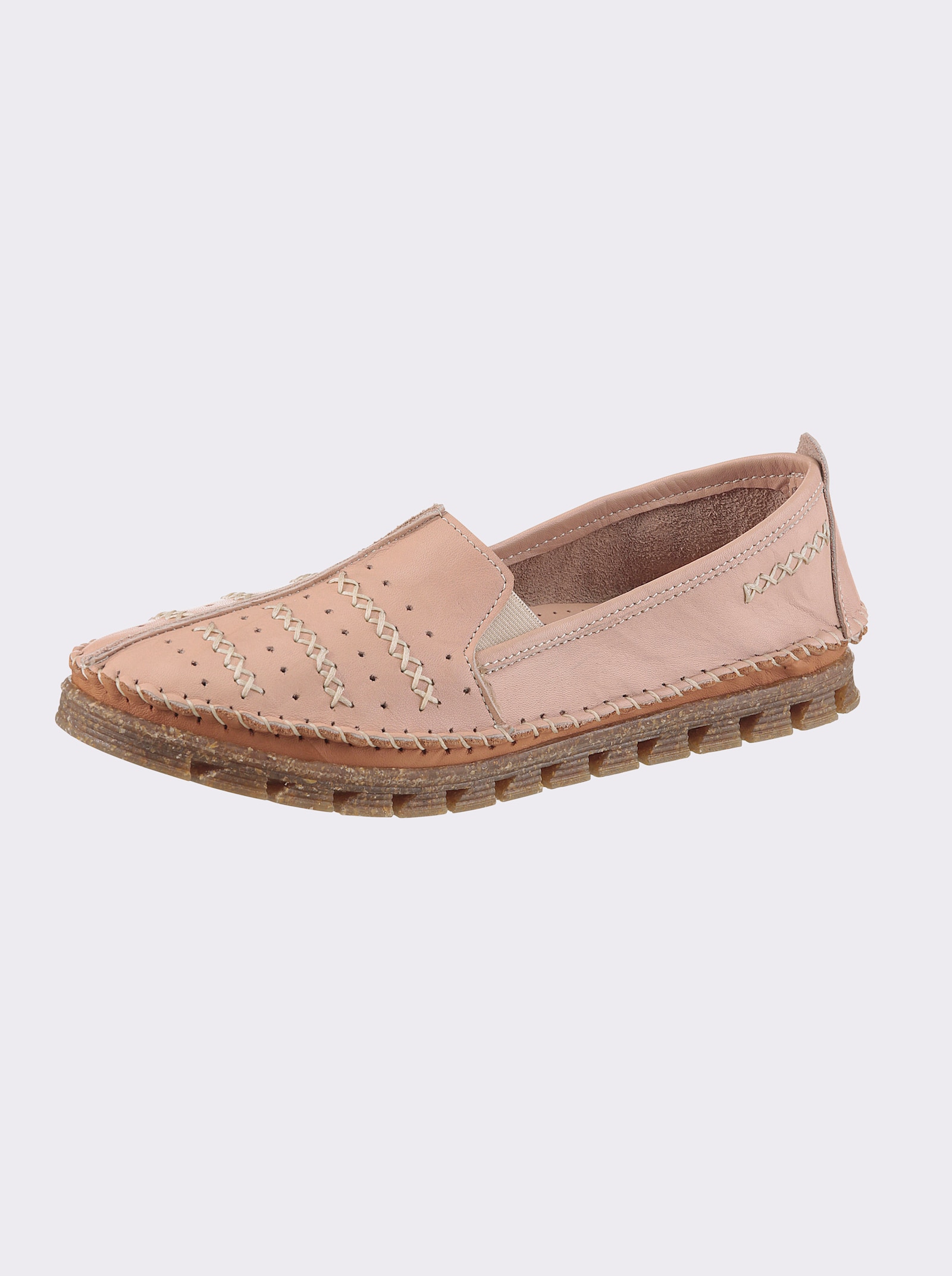 Gemini Slipper mit Wechselfussbett - puder
