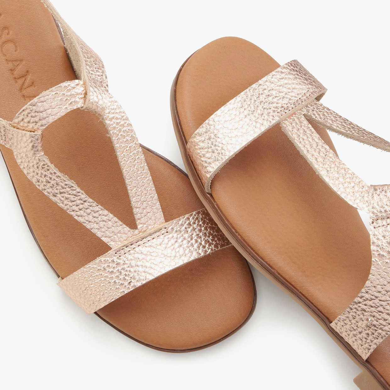 LASCANA slipper - roségoudkleurig
