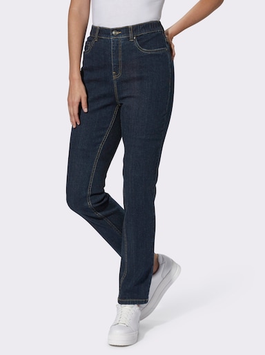 Jeans mit Dehnbund - dark blue