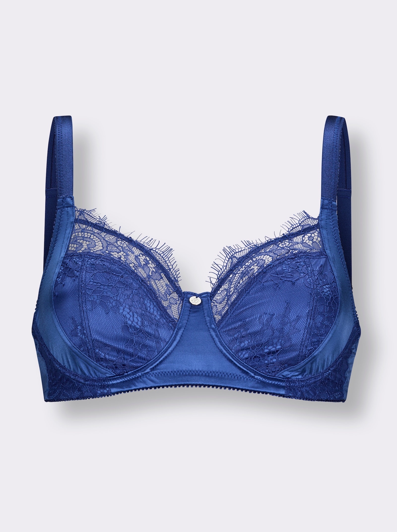 wäschepur Bügel-BH mit Spitze - royalblau