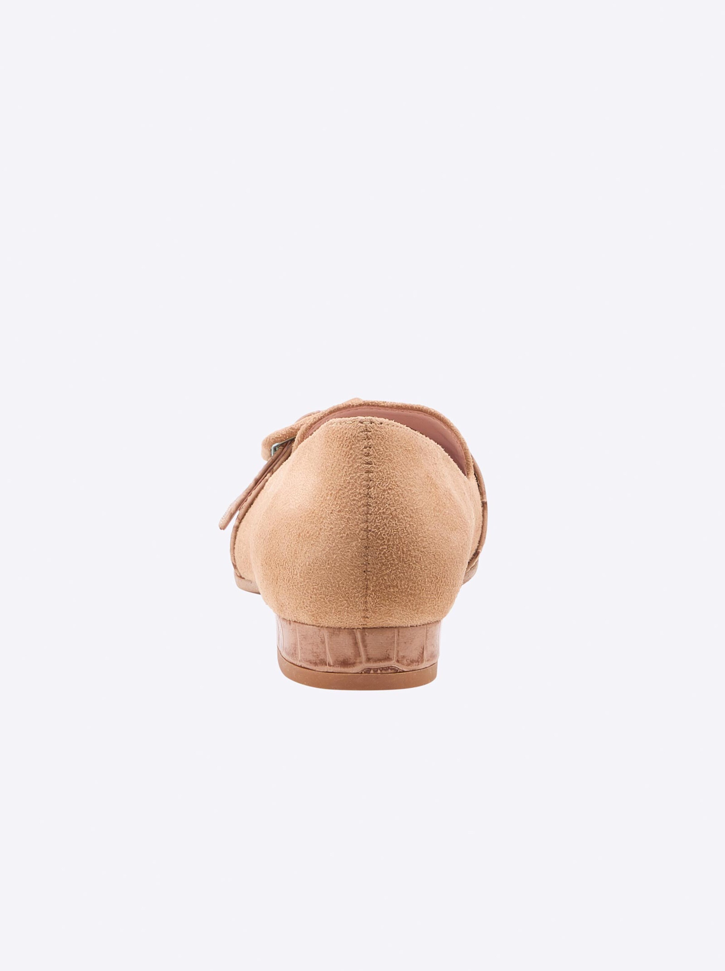 Schuhe Mokassins & Slippers heine Slipper in beige Schuhe Mokassins & Slippers heine Slipper in beige