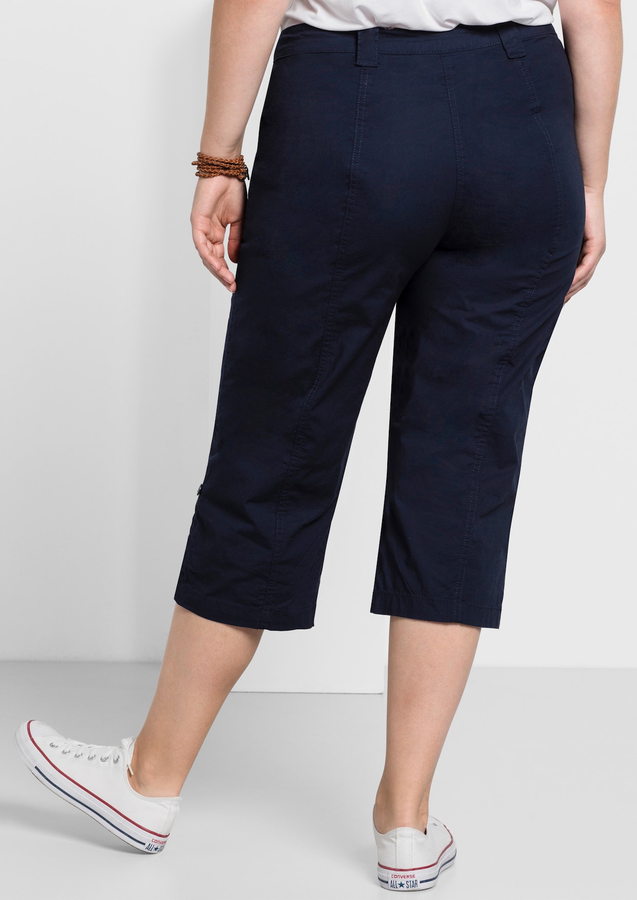 sheego Pantalon 3/4 - marine