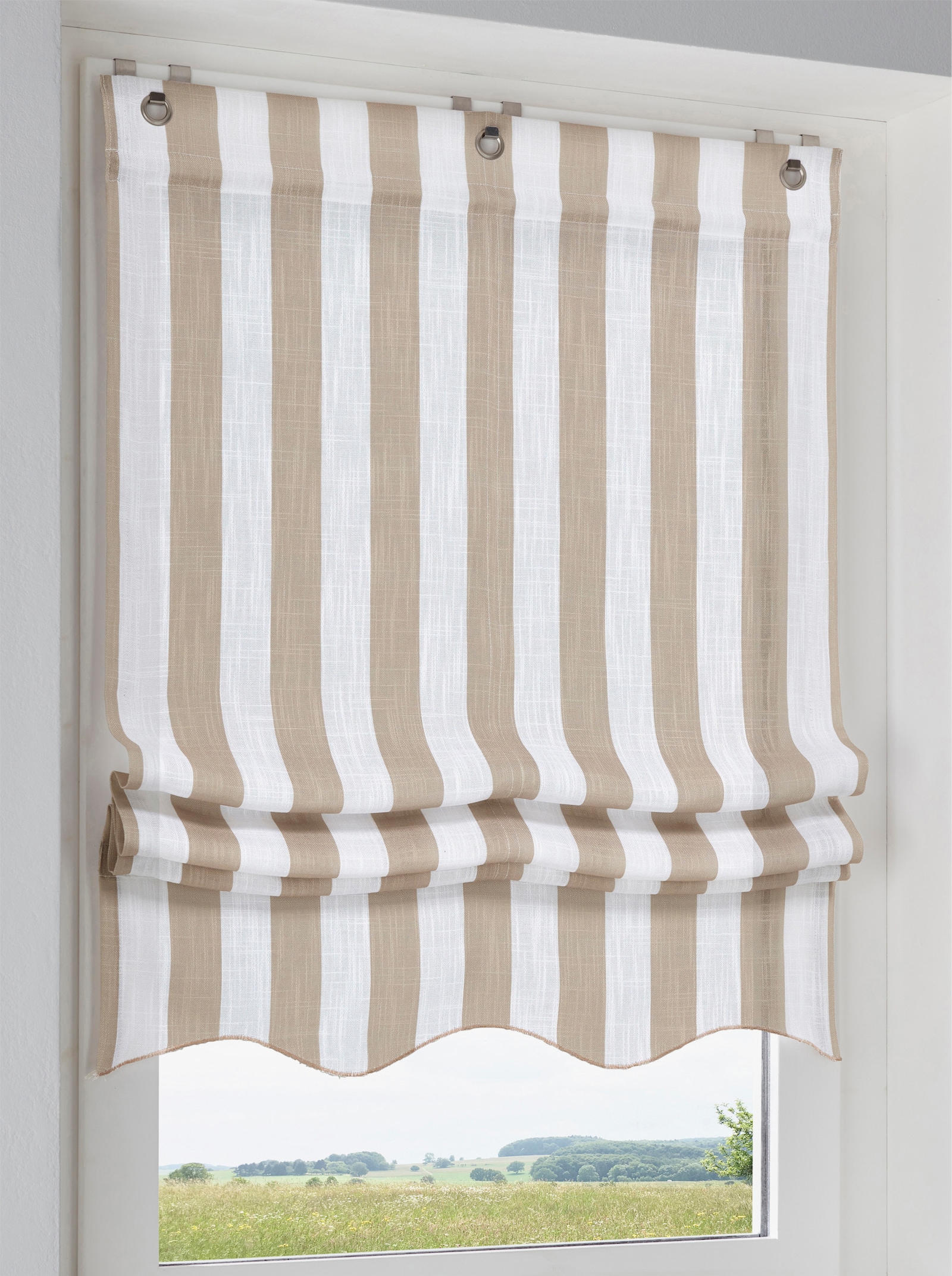 heine home Raffrollo - sand-weiß